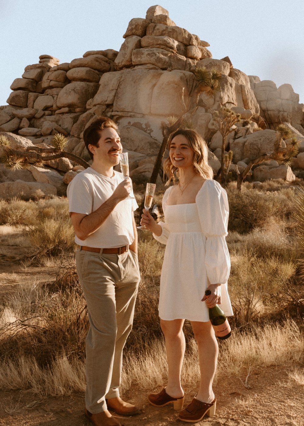 Cap Rock Engagement Session | Joshua Tree National Park | Couple Photography