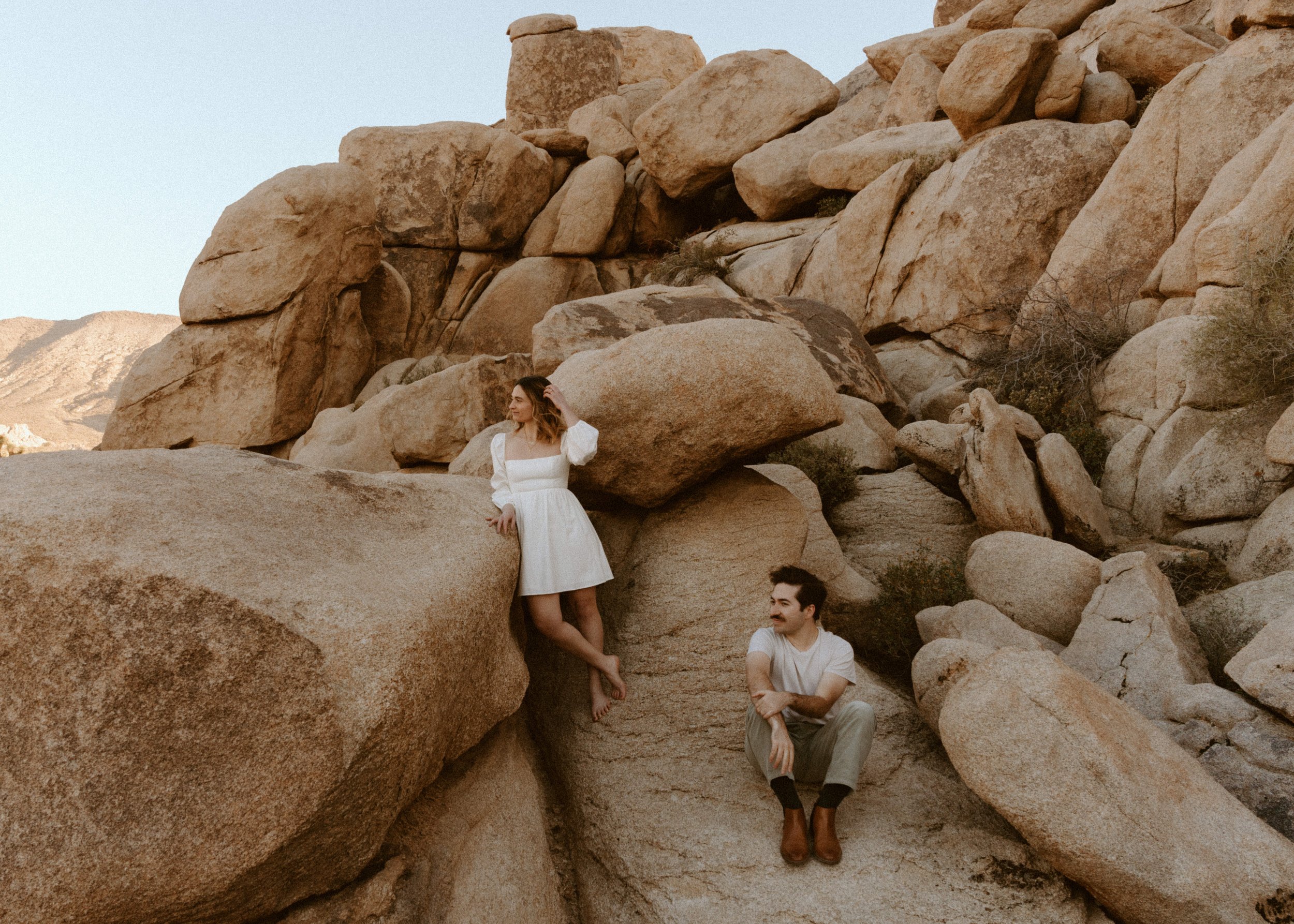 Cap Rock Engagement Session | Joshua Tree National Park | Couple Photography