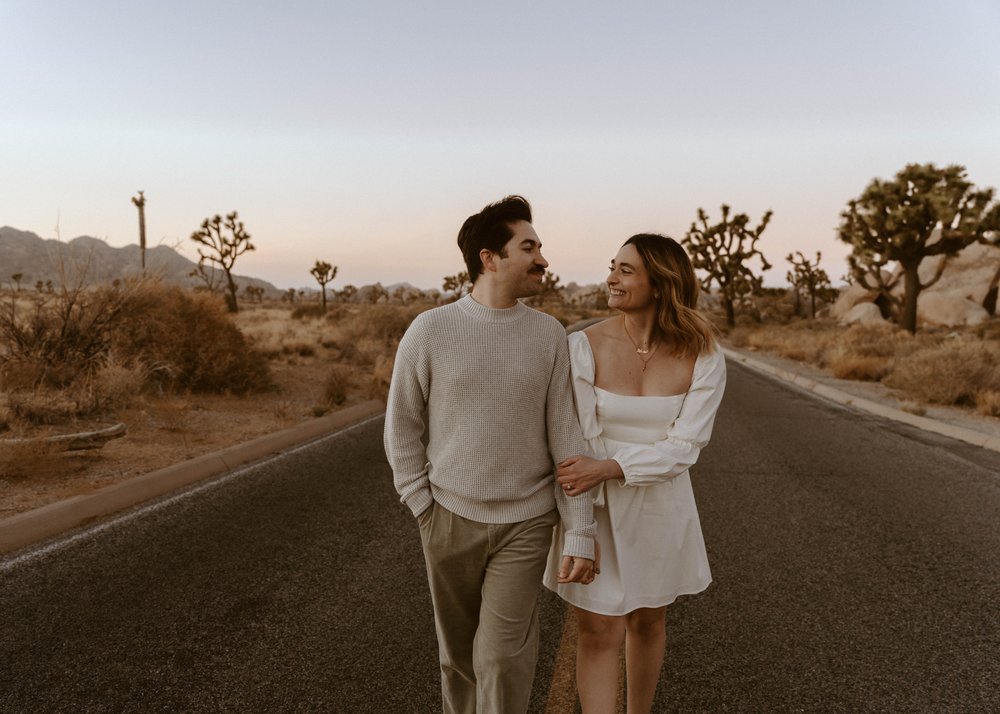 Cap Rock Engagement Session | Joshua Tree National Park | Couple Photography