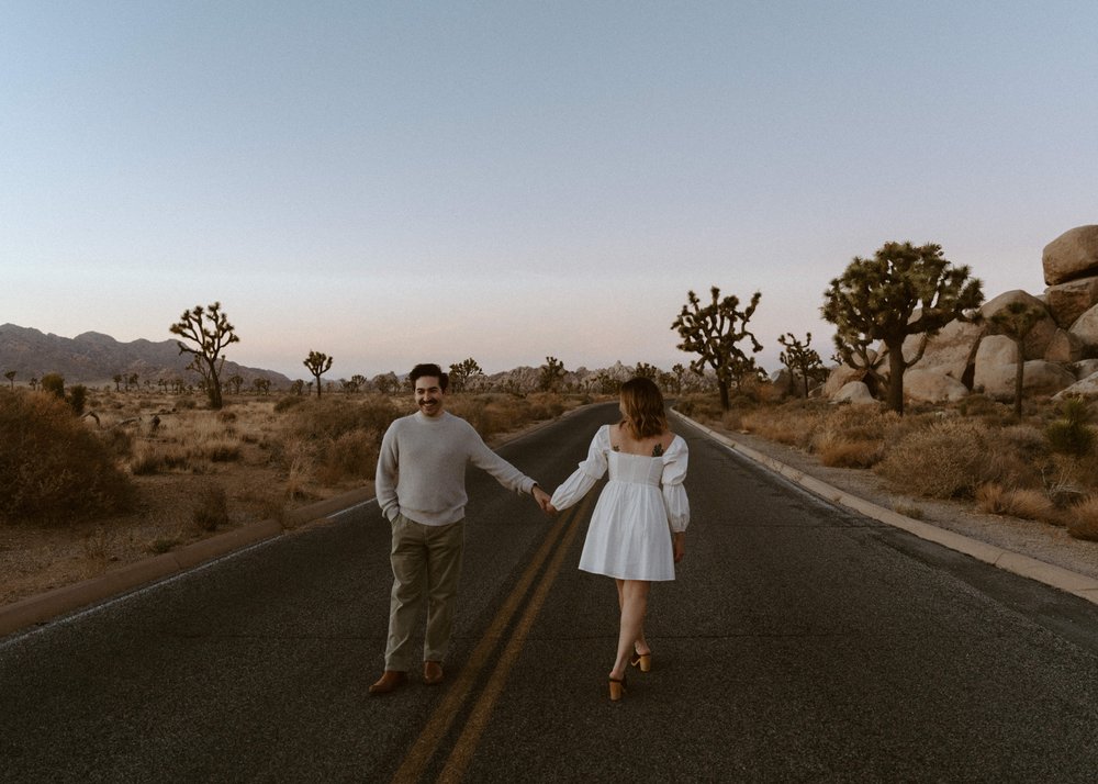 Cap Rock Engagement Session | Joshua Tree National Park | Couple Photography