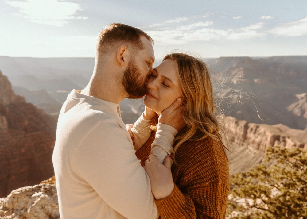 Lipan Point Engagement Session | Grand Canyon National Park