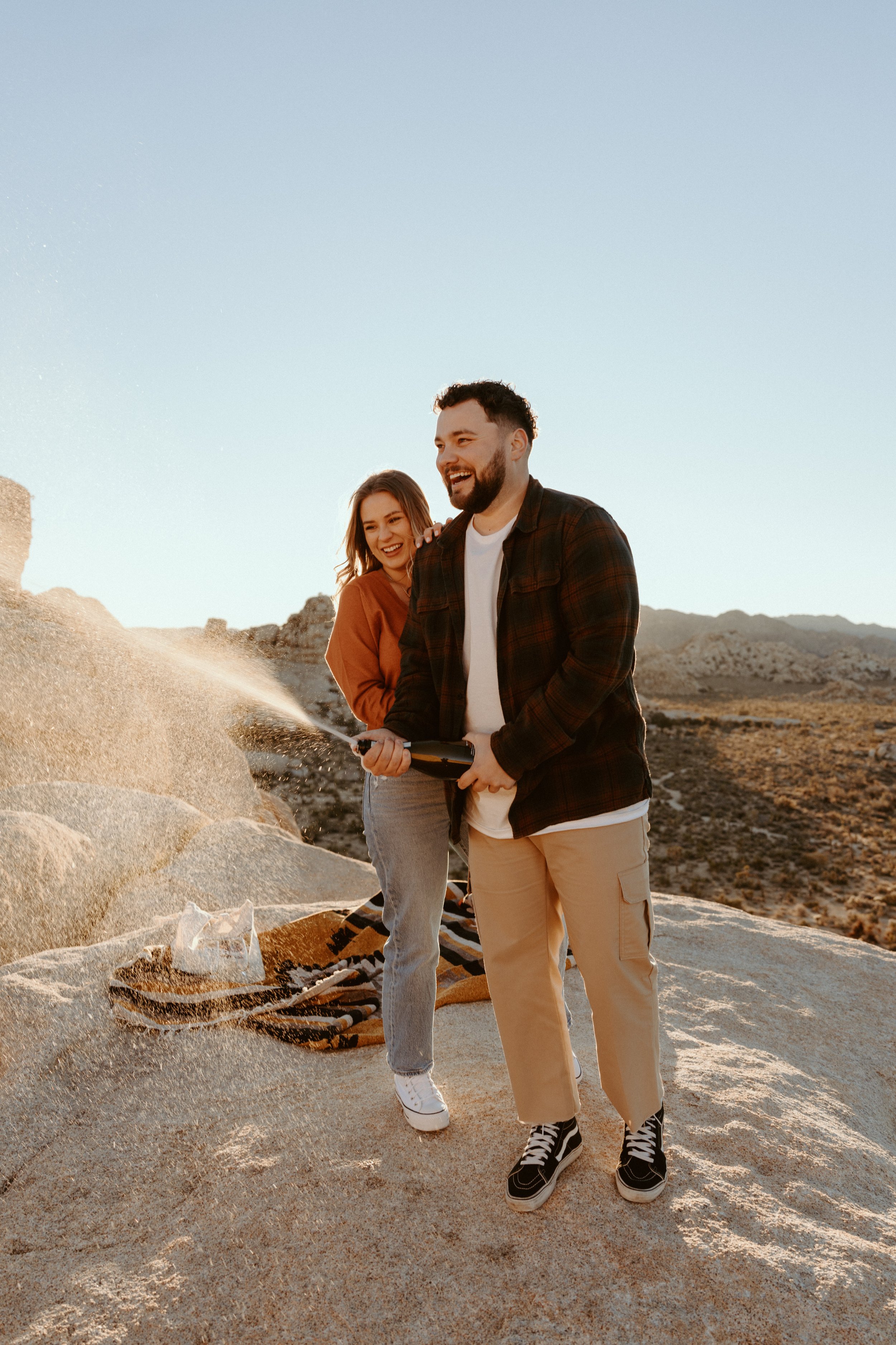 Joshua Tree Intimate Wedding - Day Before Couple Session at Baker Dam