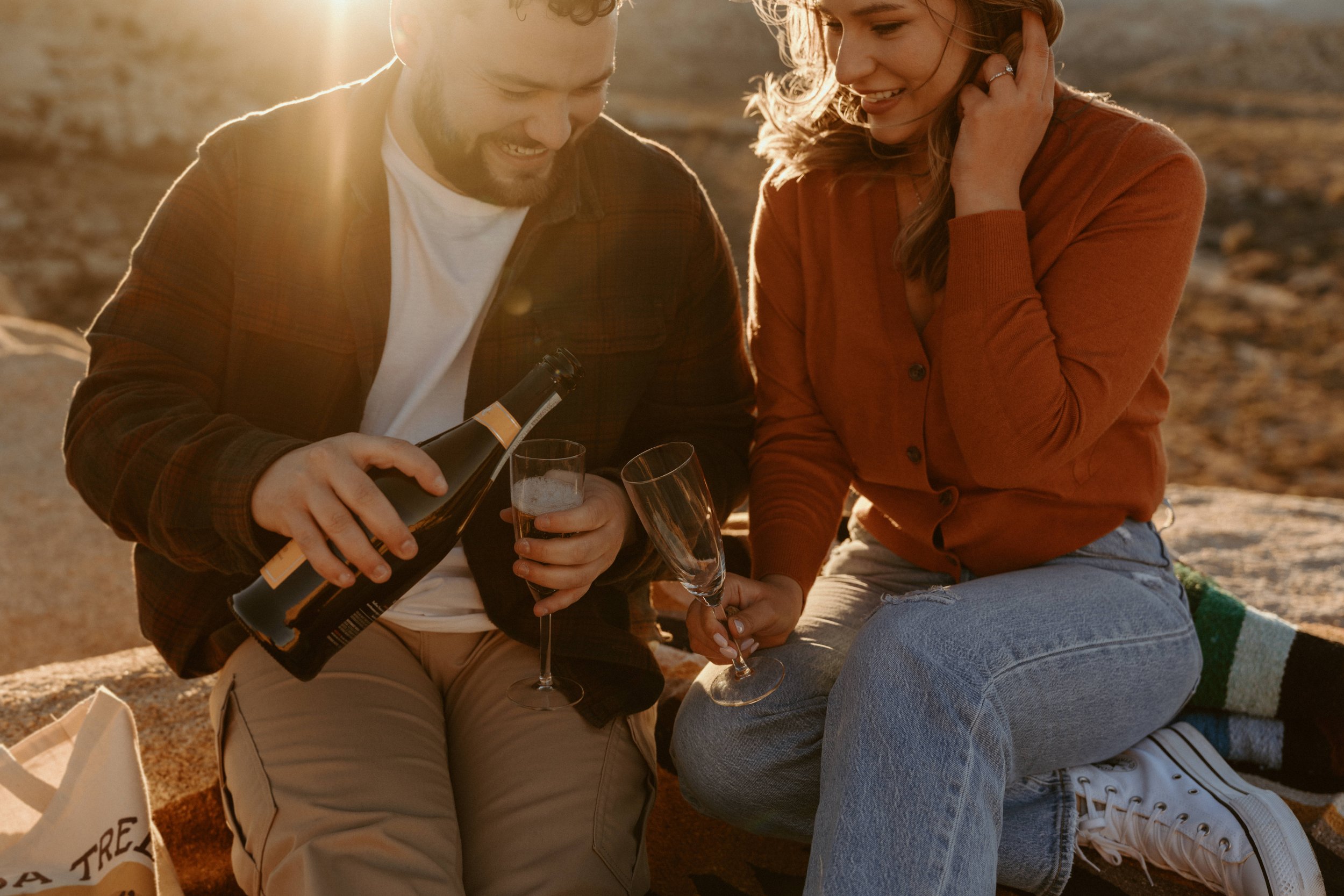 Joshua Tree Intimate Wedding - Day Before Couple Session at Baker Dam