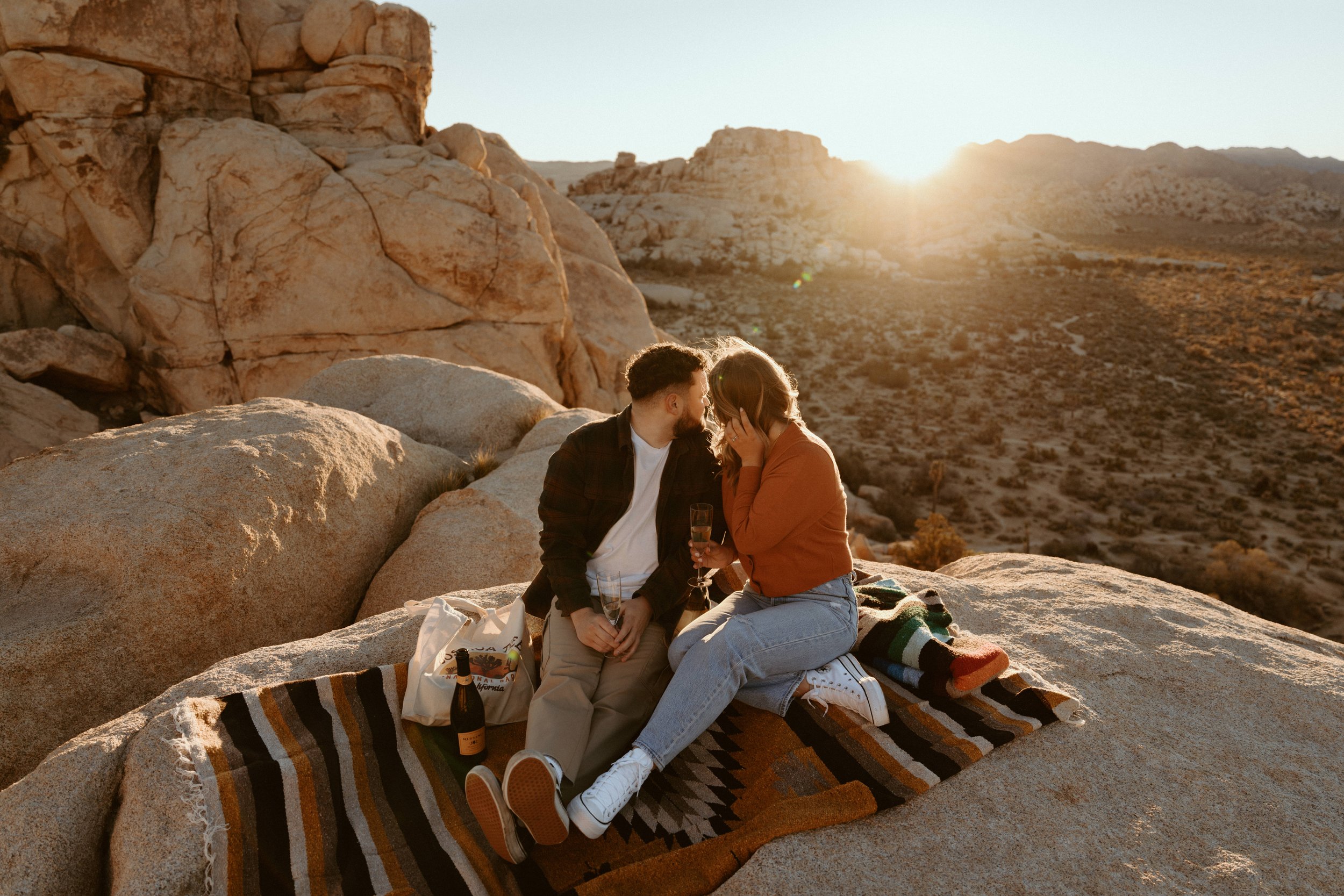 Joshua Tree Intimate Wedding - Day Before Couple Session at Baker Dam