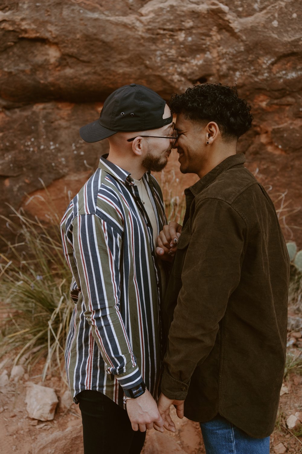 Cathedral Rock Proposal | Sedona, Arizona Engagement Photos | LGBTQ+ Couple | Carrie Rogers Photography