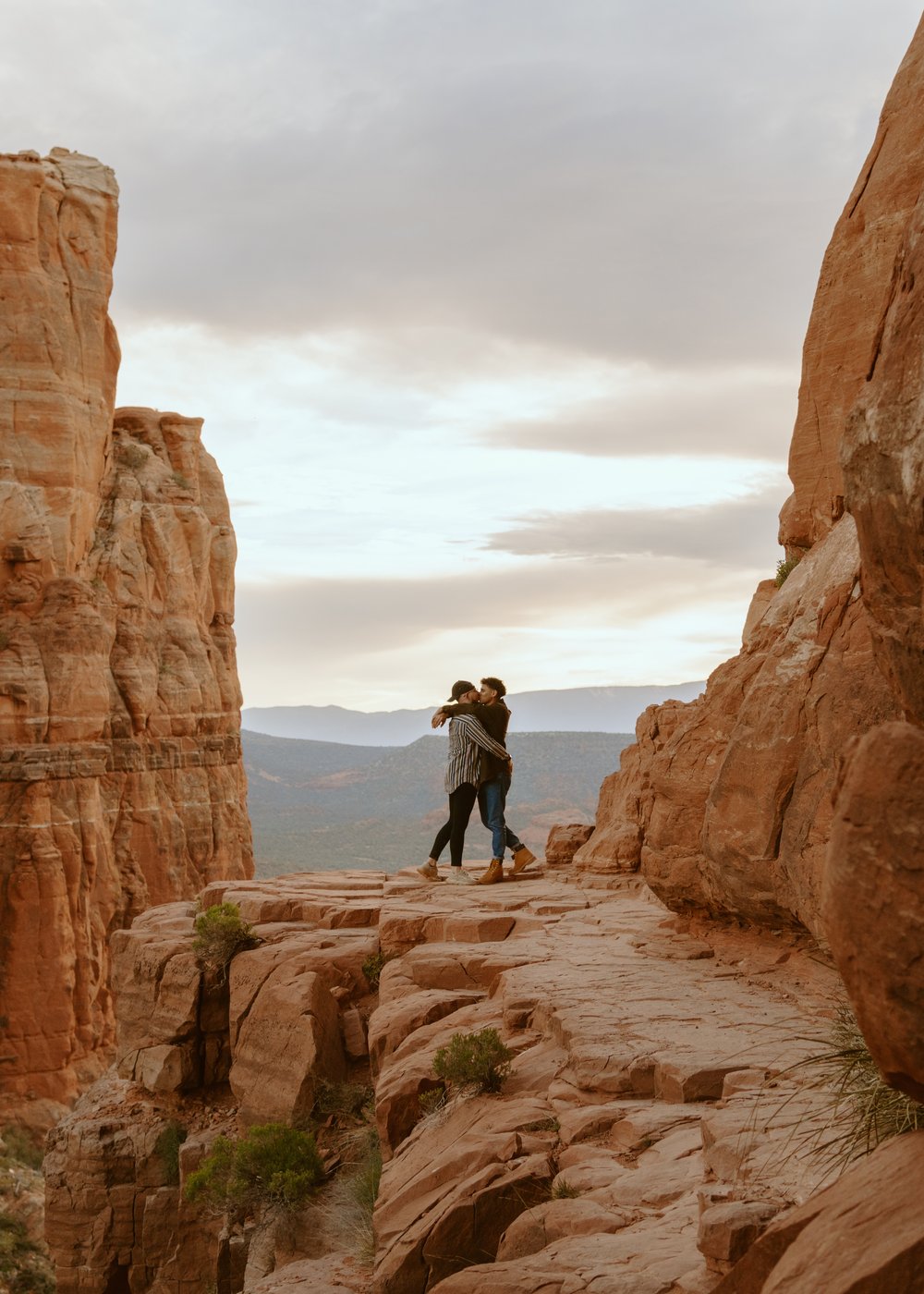 Cathedral Rock Proposal | Sedona, Arizona Engagement Photos | LGBTQ+ Couple | Carrie Rogers Photography