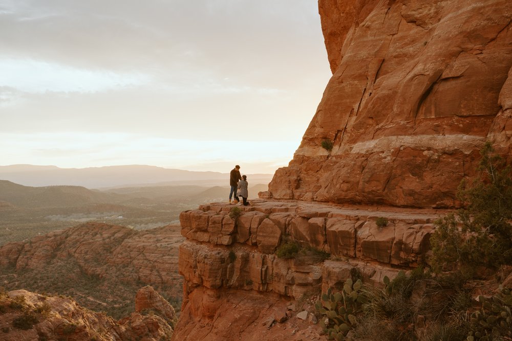 Cathedral Rock Proposal | Sedona, Arizona Engagement Photos | LGBTQ+ Couple | Carrie Rogers Photography