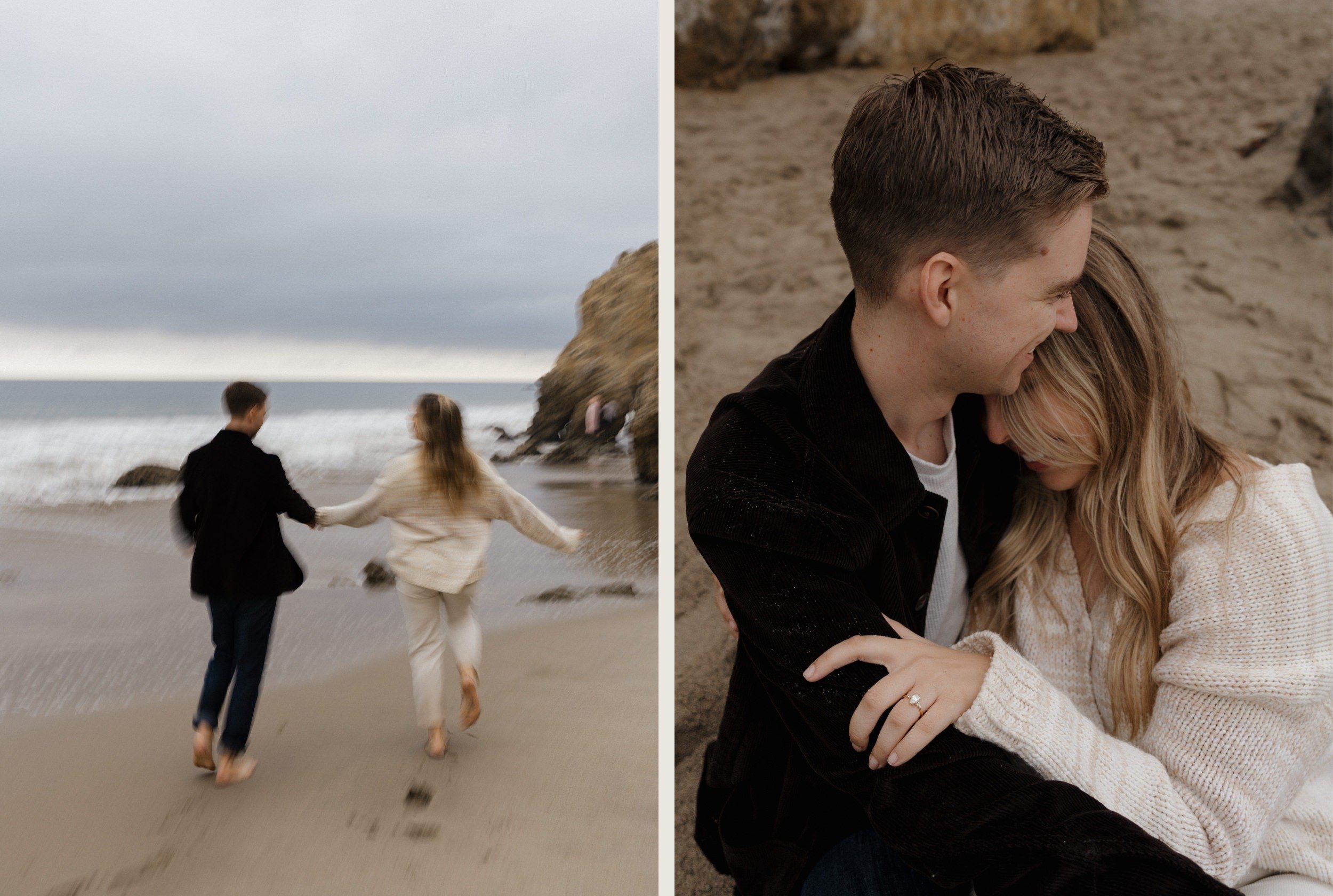 El Matador Beach Engagement Photos