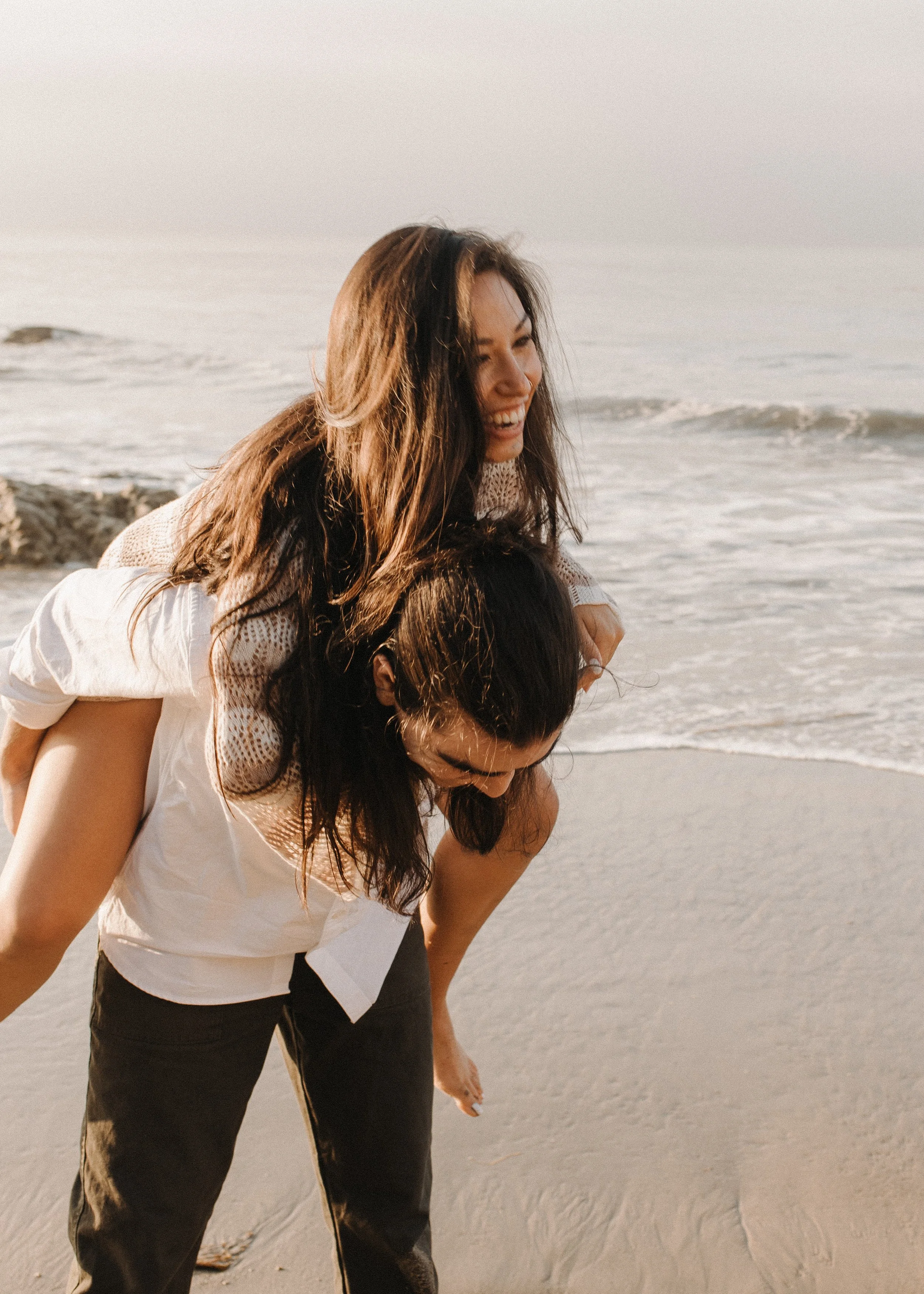 El Matador Beach Engagement Photos