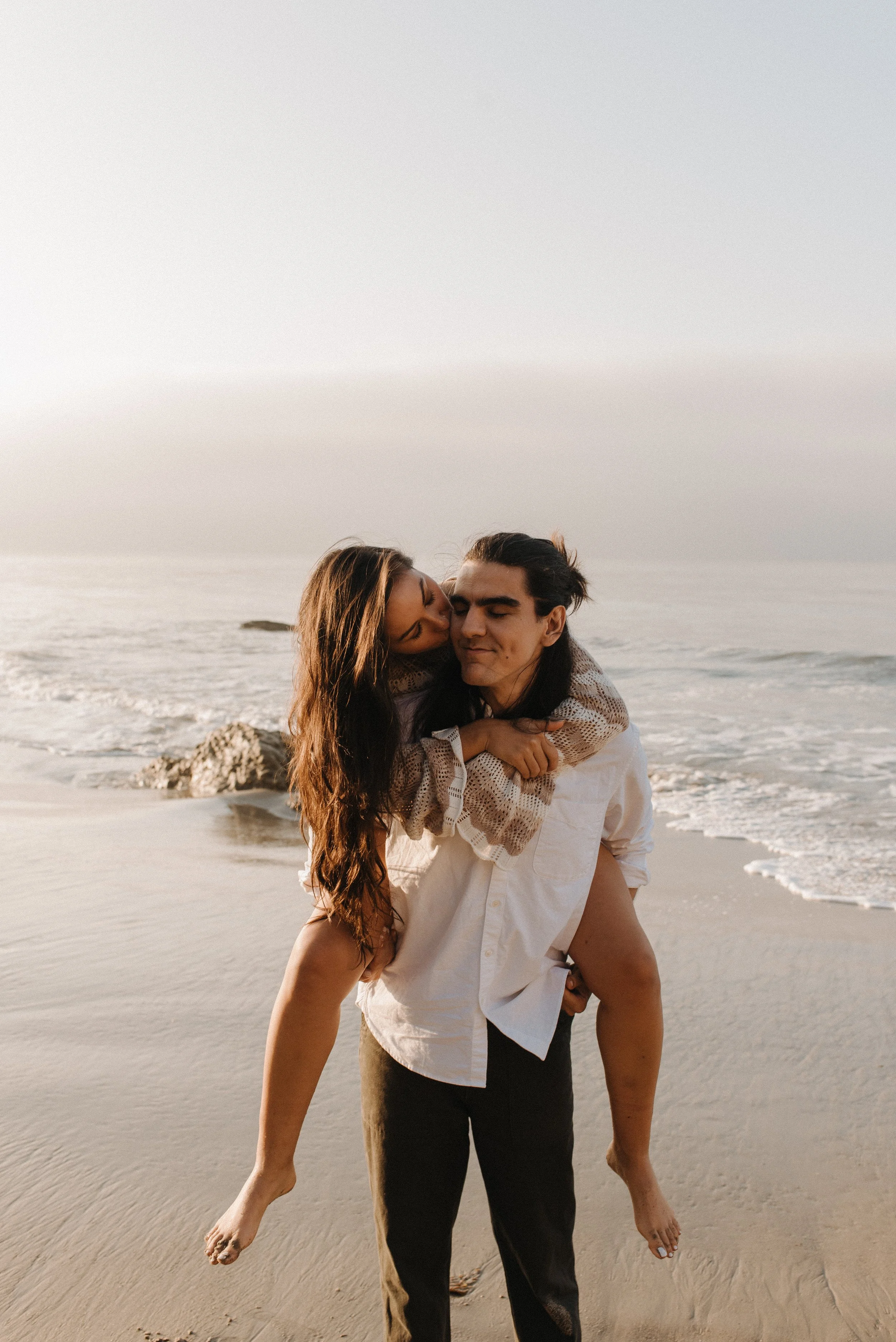 El Matador Beach Engagement Photos