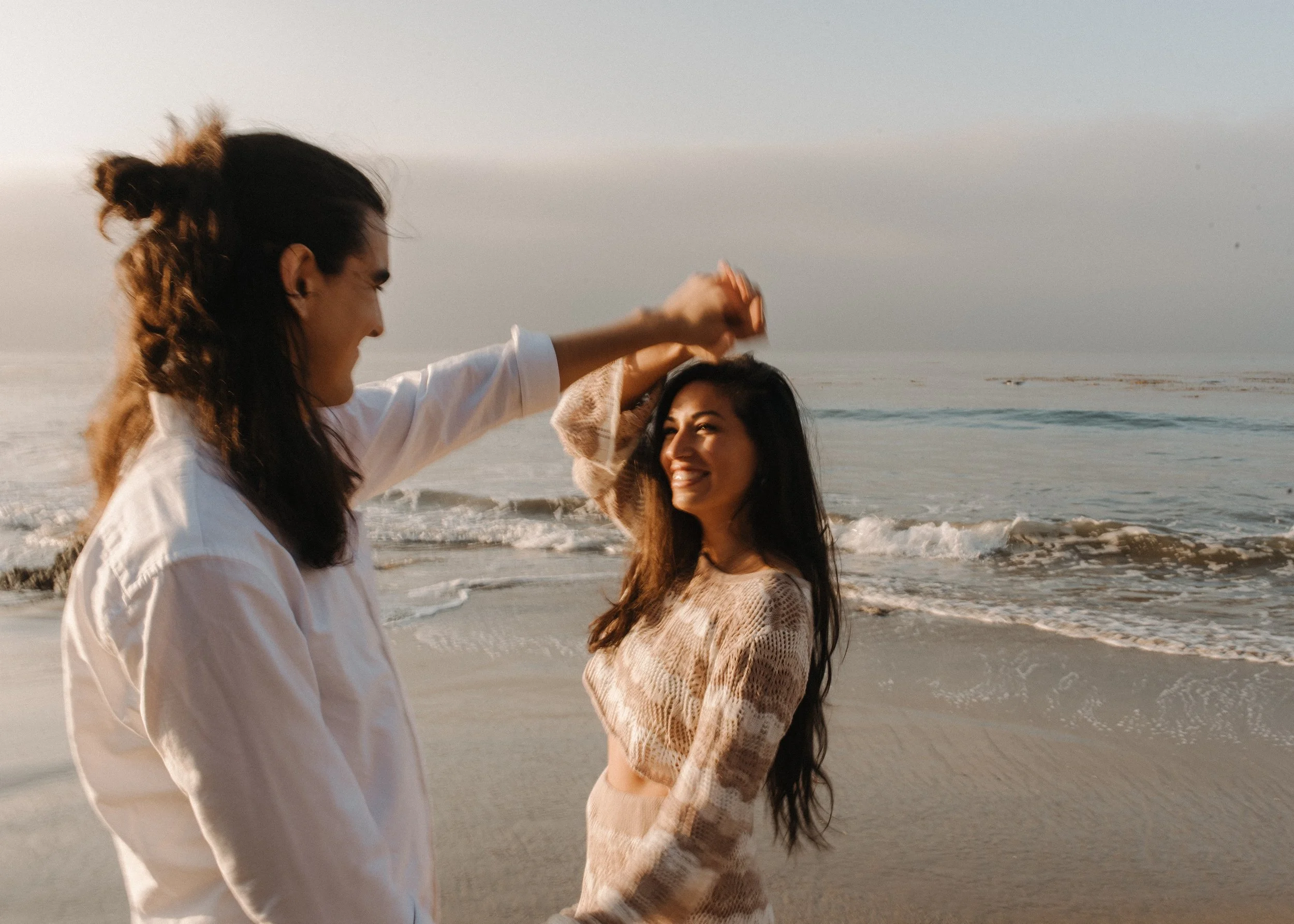 El Matador Beach Engagement Photos
