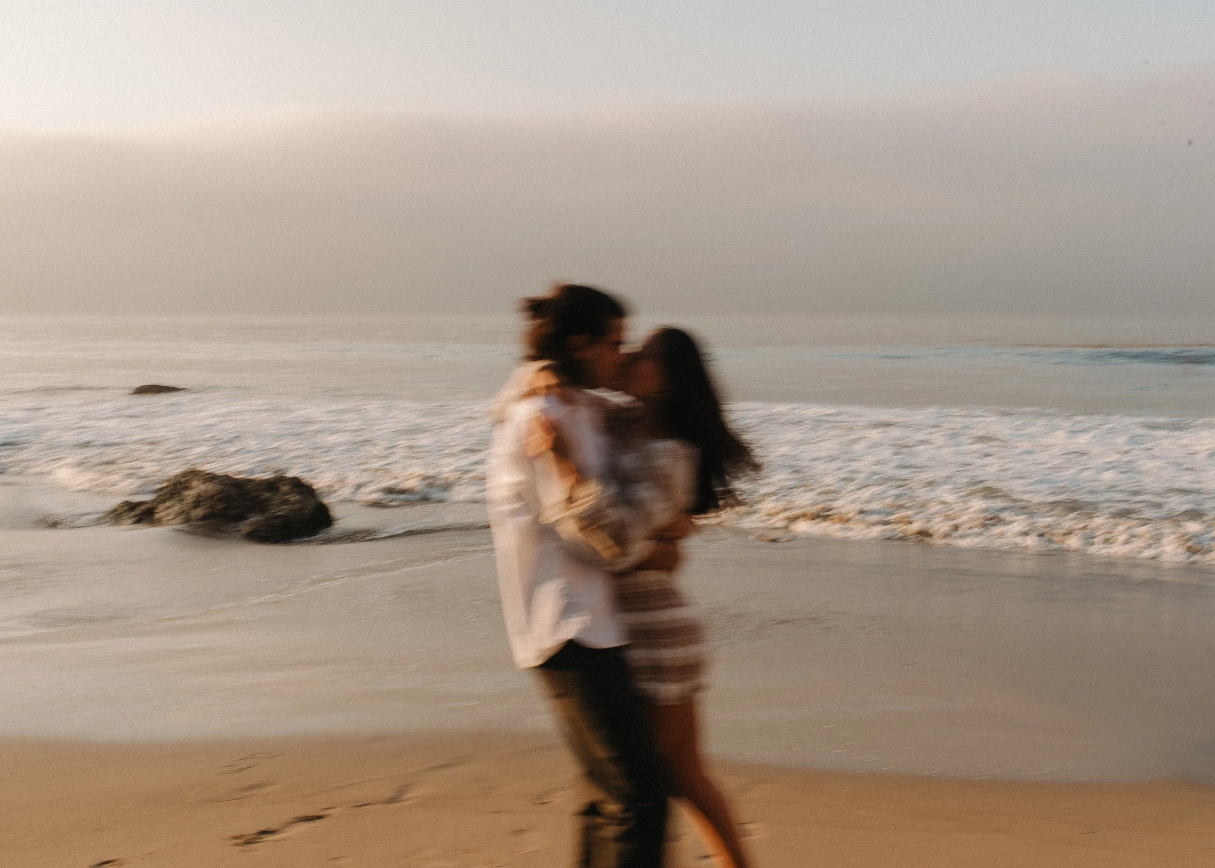 El Matador Beach Engagement Photos