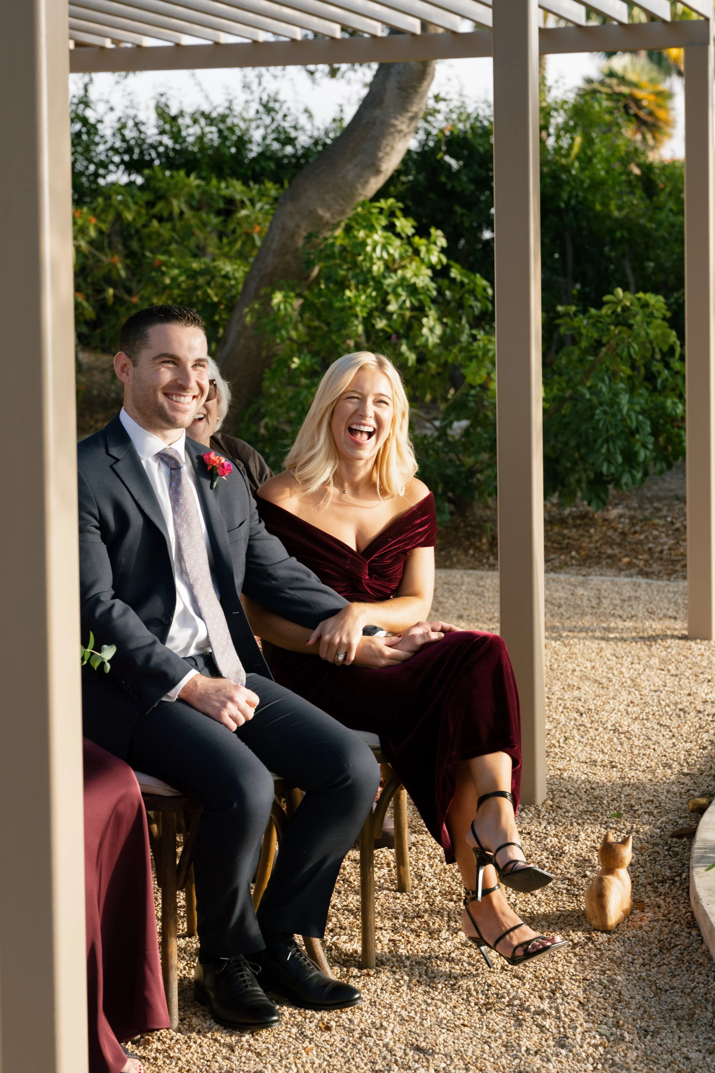 Intimate Santa Barbara backyard wedding