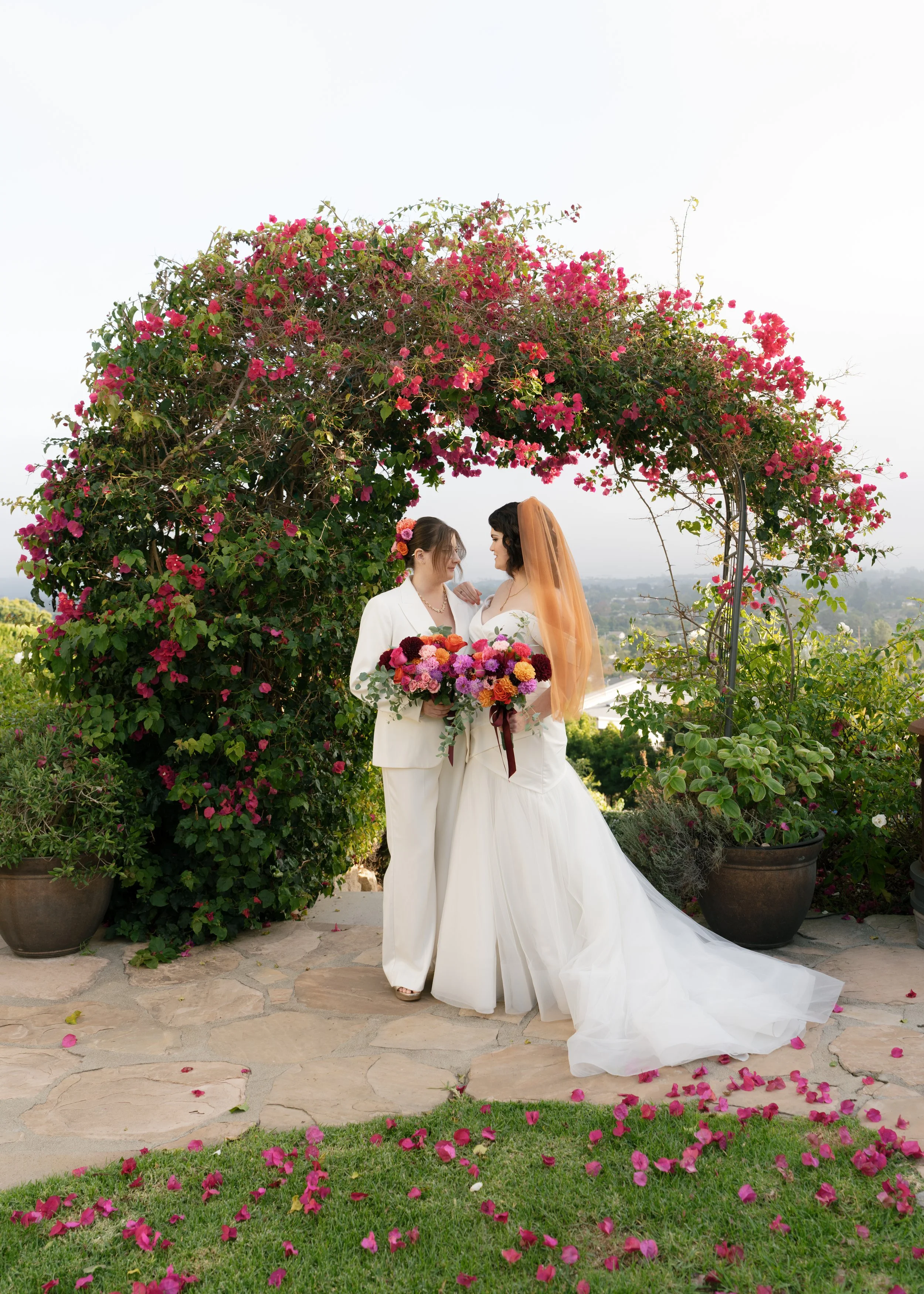 Intimate Santa Barbara backyard wedding