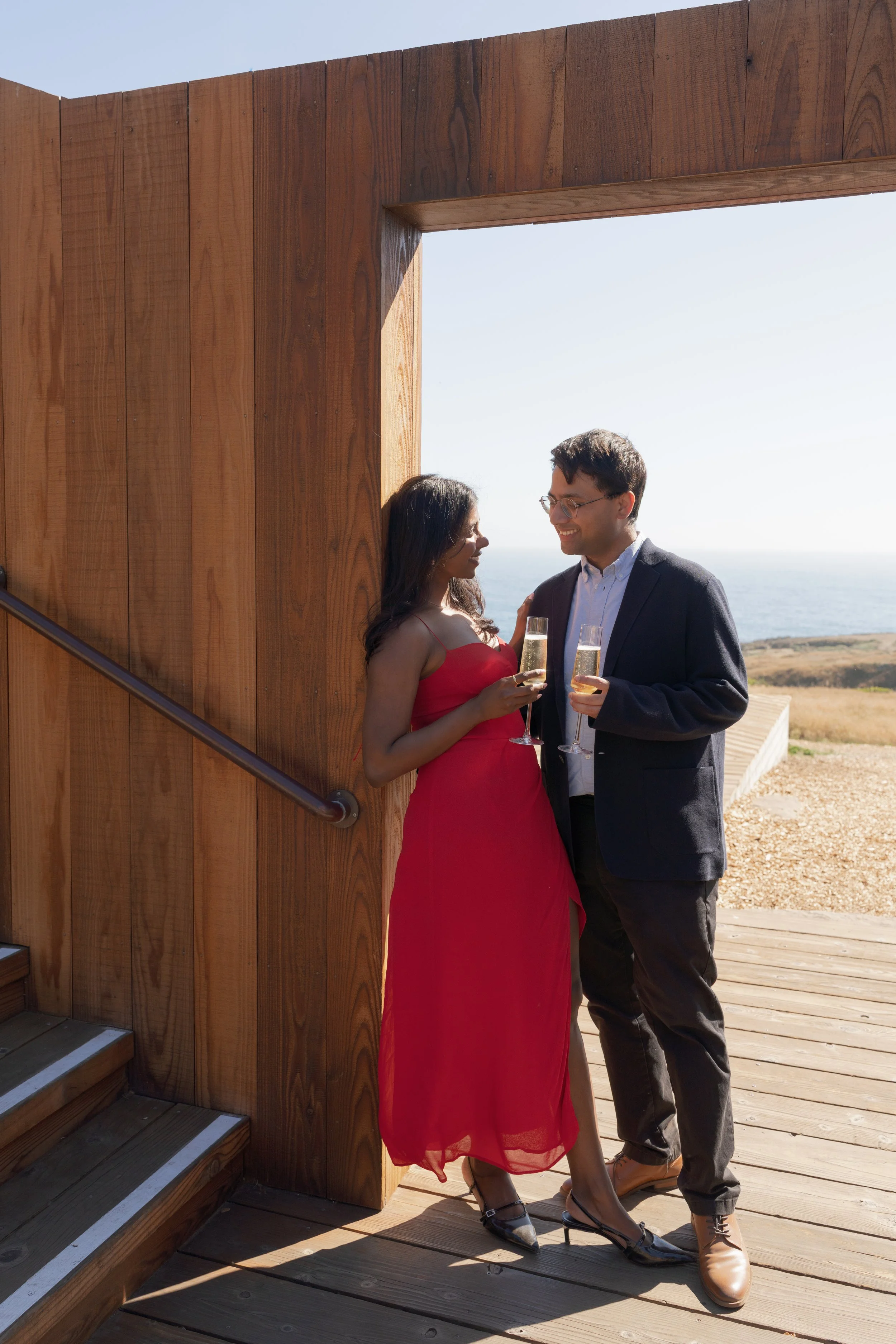 Surprise Proposal and Engagement Photos at The Sea Ranch Lodge