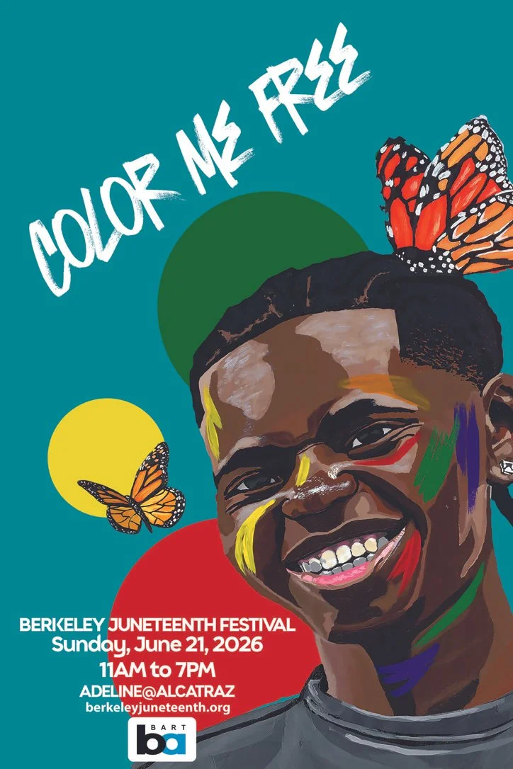 Berkeley Juneteenth Festival, SUN, 6/21/26, two stages 12:30PM + 1:50PM