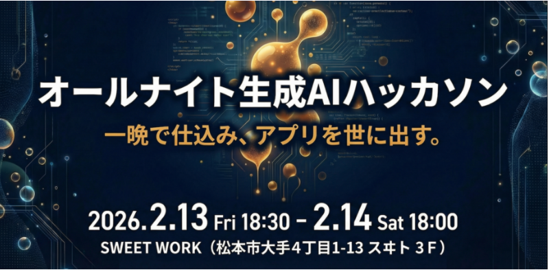 一晩で仕込み、 アプリを世に出す。オールナイト生成AIハッカソン