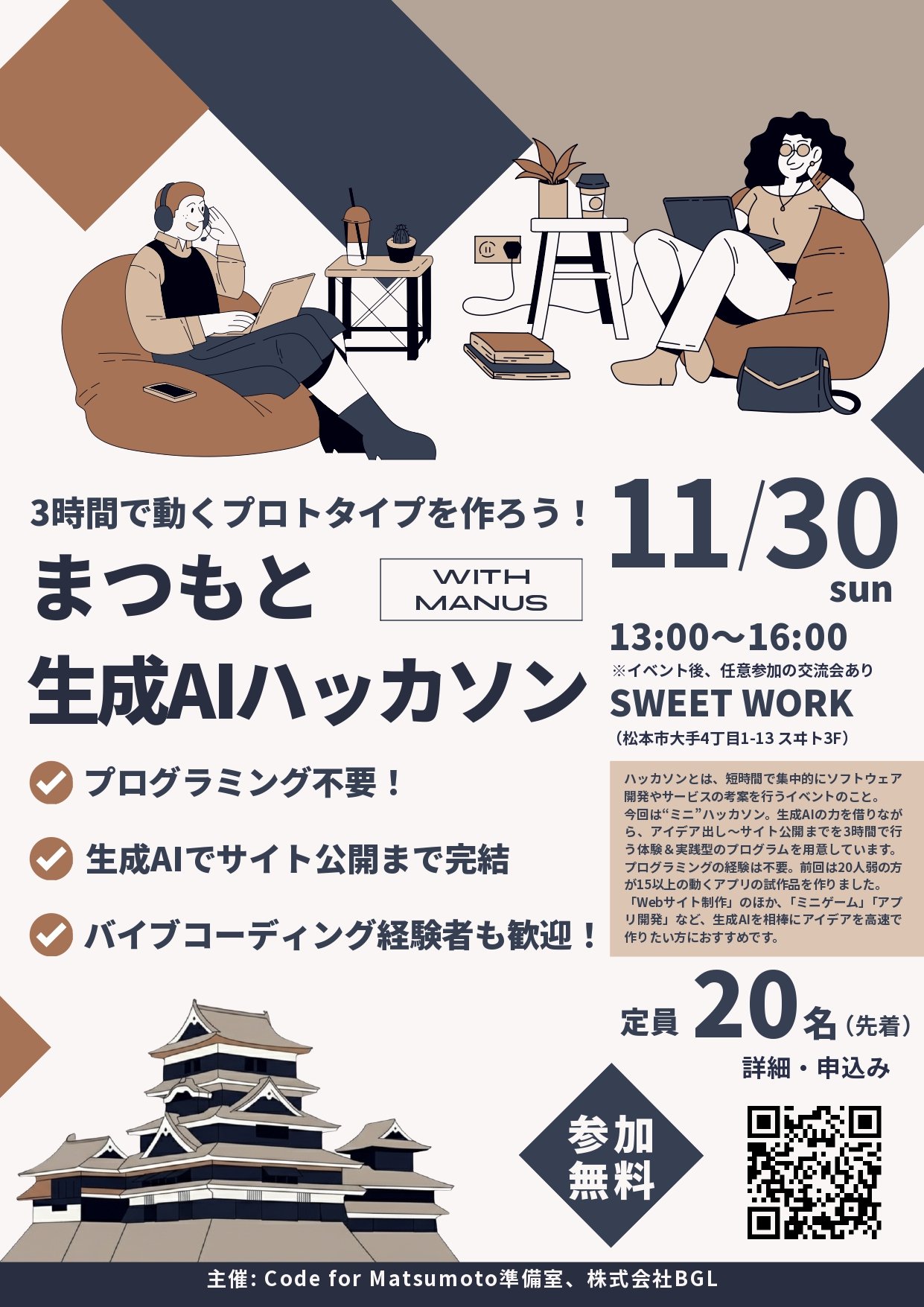 まつもと  生成AIハッカソン with Manus