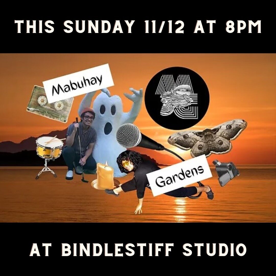 THIS SUNDAY! Doors at 7pm, Show at 8pm. Buy tickets at the Door.

EMERALD ALCHEMY CATHARSIS
zines &bull; plants &bull; clothing &bull; video &bull; catharsis

Siyarleen Lou &bull; Carlie Mari &bull; Mabuhay Gardens

Sunday, November 12, 2023 
Doors a