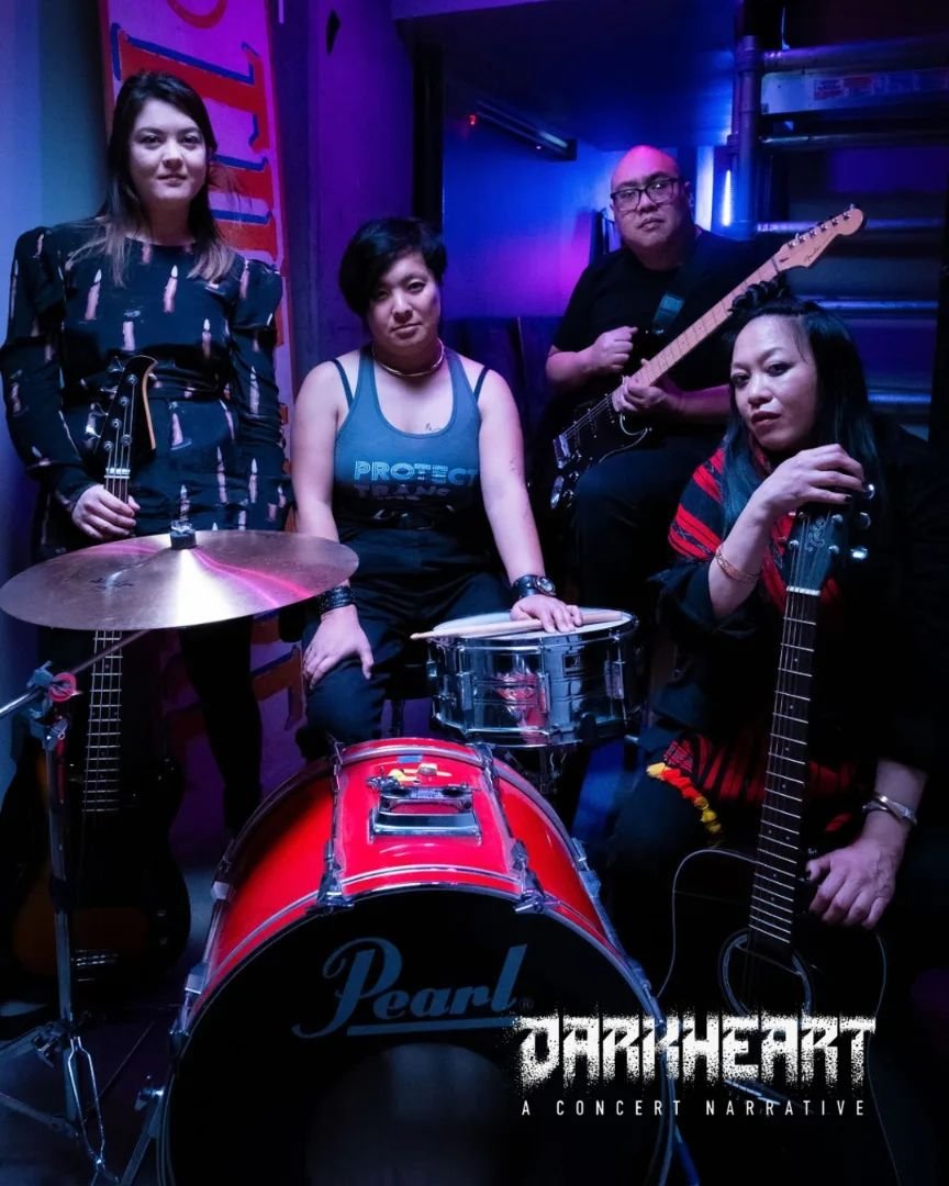 Meet The Musicians of Non-Space from DARKHEART - A Concert Narrative

Jamming through the transmissions to Mary (Golda Sargento) is the music from the Bay Area&rsquo;s own (from left-to-right) Carlie Mari - Bass &amp; Sound Design, Blair Switch - Dru