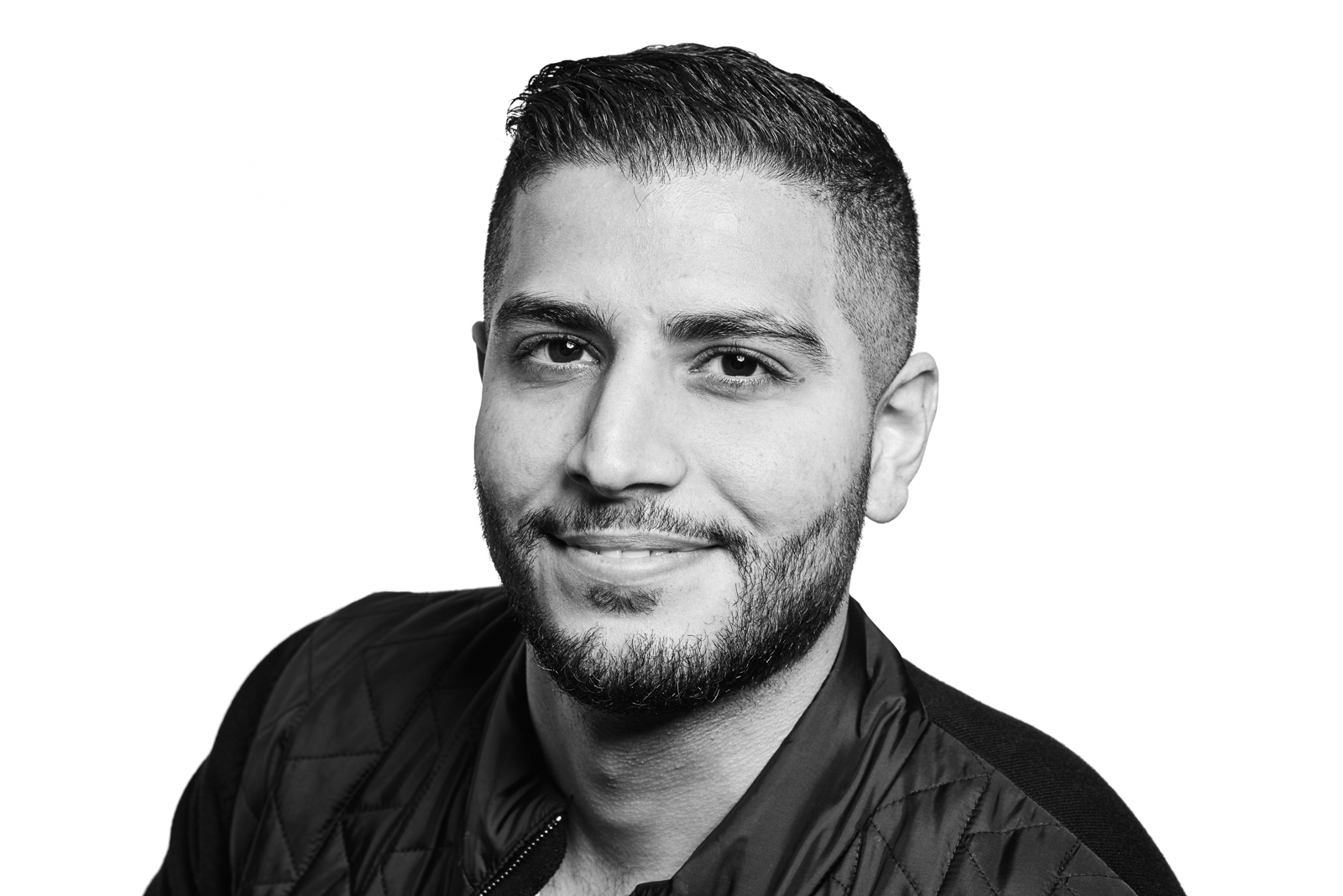 dark haired male with beard