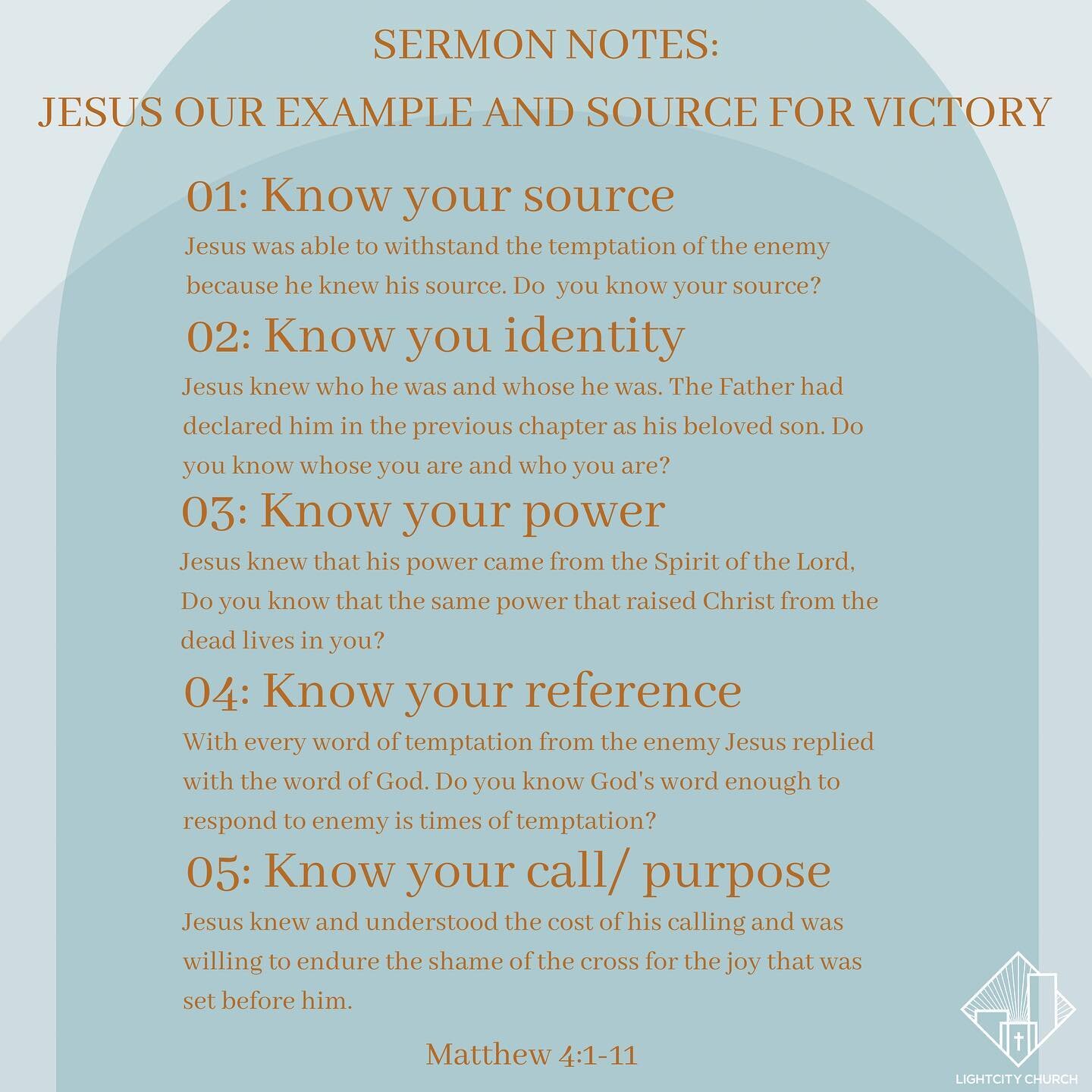 Sermon notes: Jesus our example and source for victory! 
&bull;
Join us online today for a wonderful word !
&bull;
&bull; 
#LCC #LCCSurrey #LCCsundays #worship #prayer #praise #church #sutton #localchurch #crossequalslove #thykingdomcome #prayer #pra