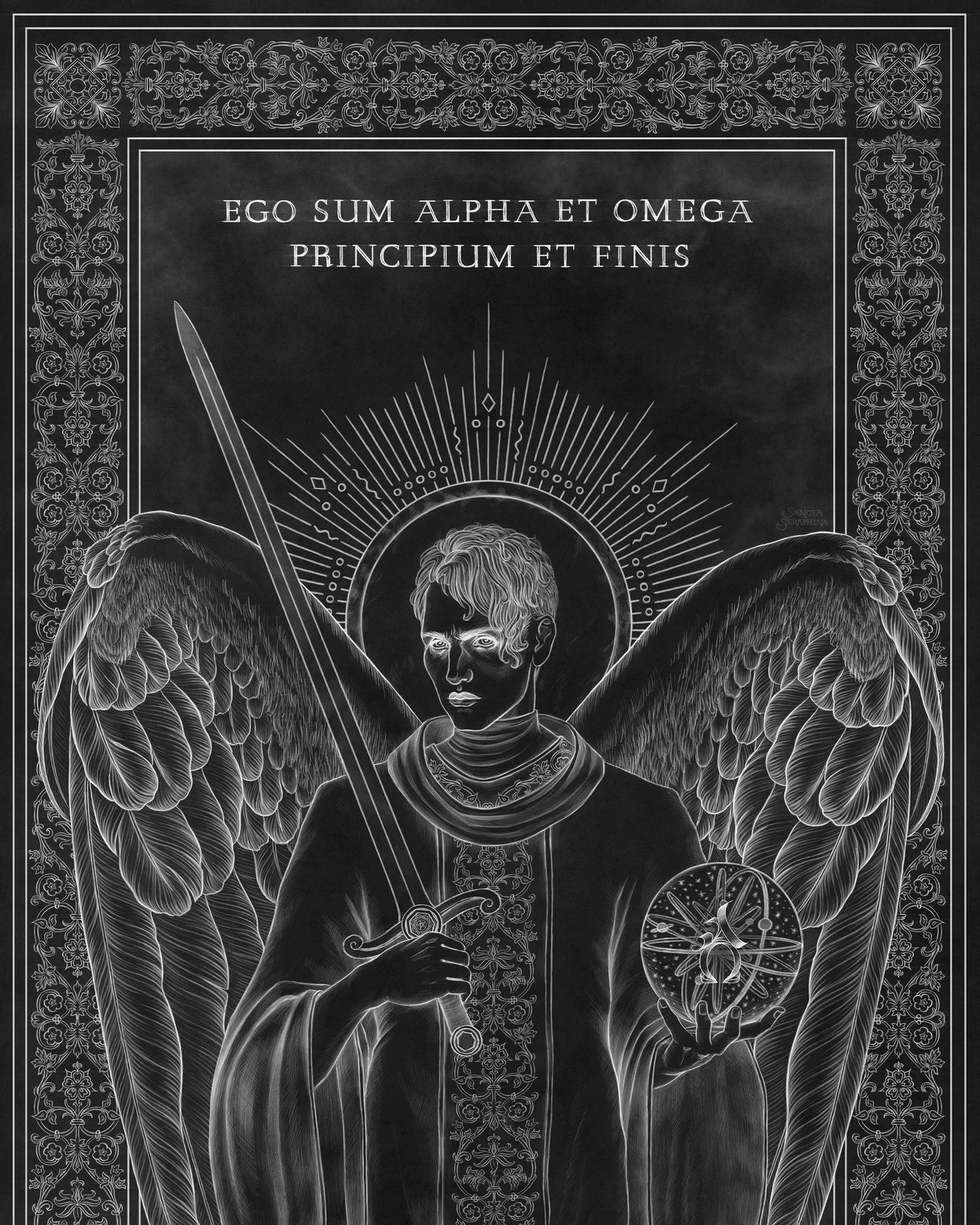 ANGELTOBER 2025 - Day 1: Alpha &amp; Omega 🕊 Swipe for full view!

&ldquo;I am the Alpha and Omega, the beginning and the ending, who is, and who was, and who is to come, the Almighty.&rdquo; &mdash; Rev 1:8 

Happy Angeltober everyone. 🥰 I'm actua