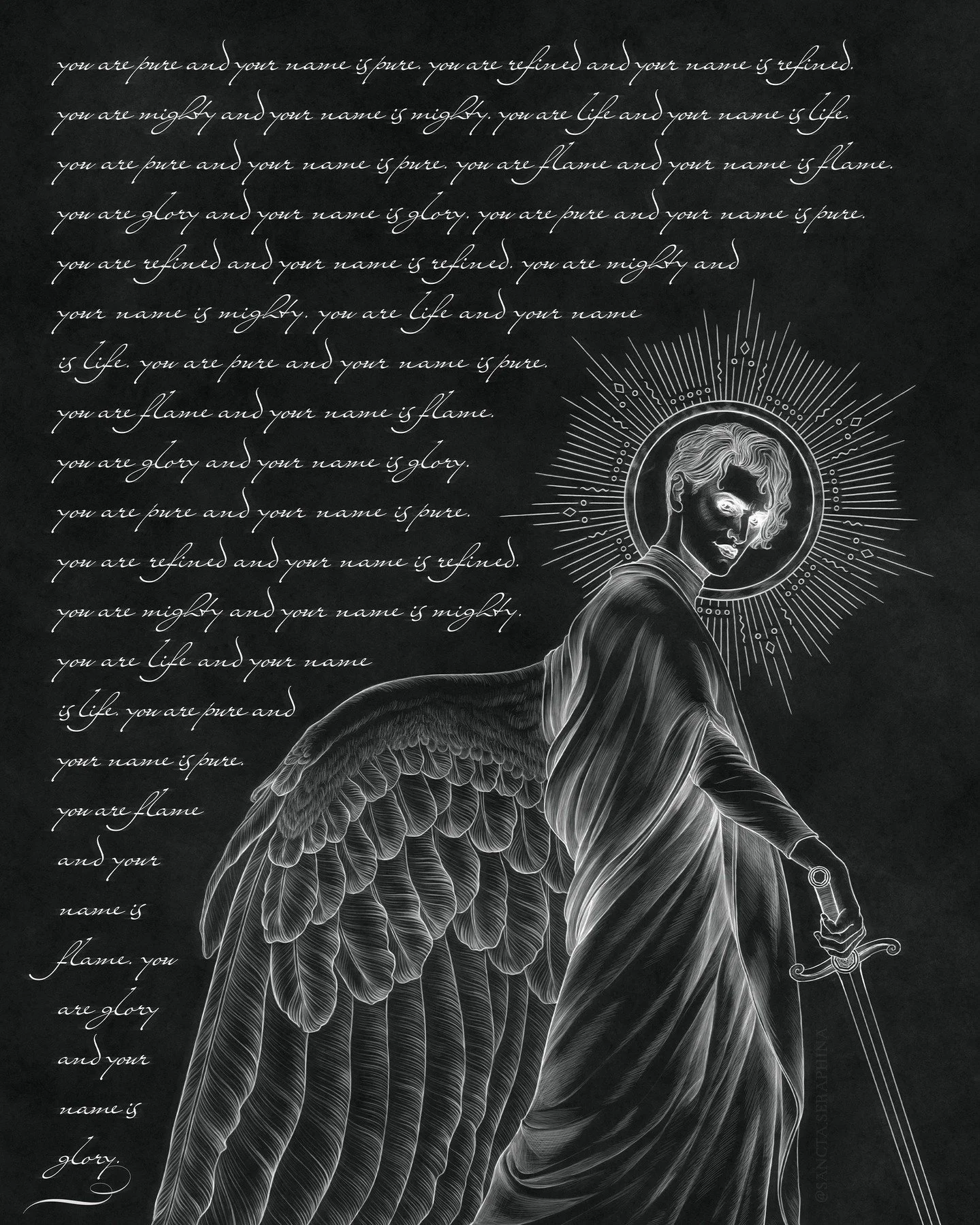 ANGELTOBER 2025 - Day 25: False Prophet 🕊️ Swipe for full view.

Yikes. Unfollowing him. Didn't realize that the replacement angel for Lucifer is a False Prophet who is worse than his predecessor.

Metatron for the False Prophet Angeltober prompt, p