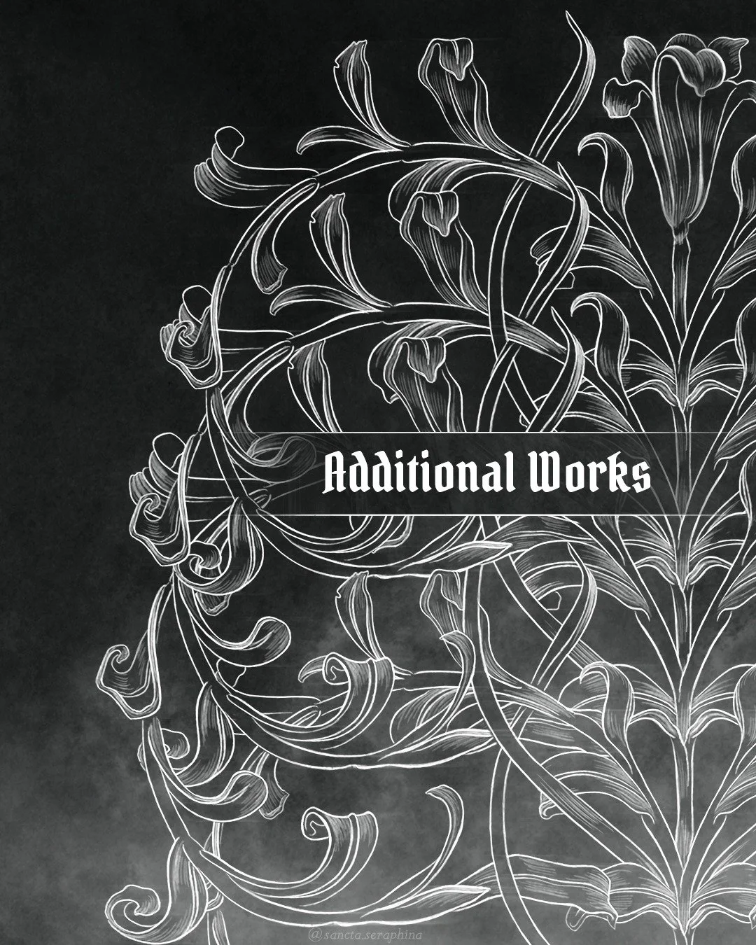 ✨️NEW PINNED &mdash;1/3✨️
Additional Works: The Infernal Apocrypha Series &amp; the Sepher Metatron the Blessed

Some information about The Infernal Apocrypha novellas and the SMB. Additional information about the novellas will be made available when