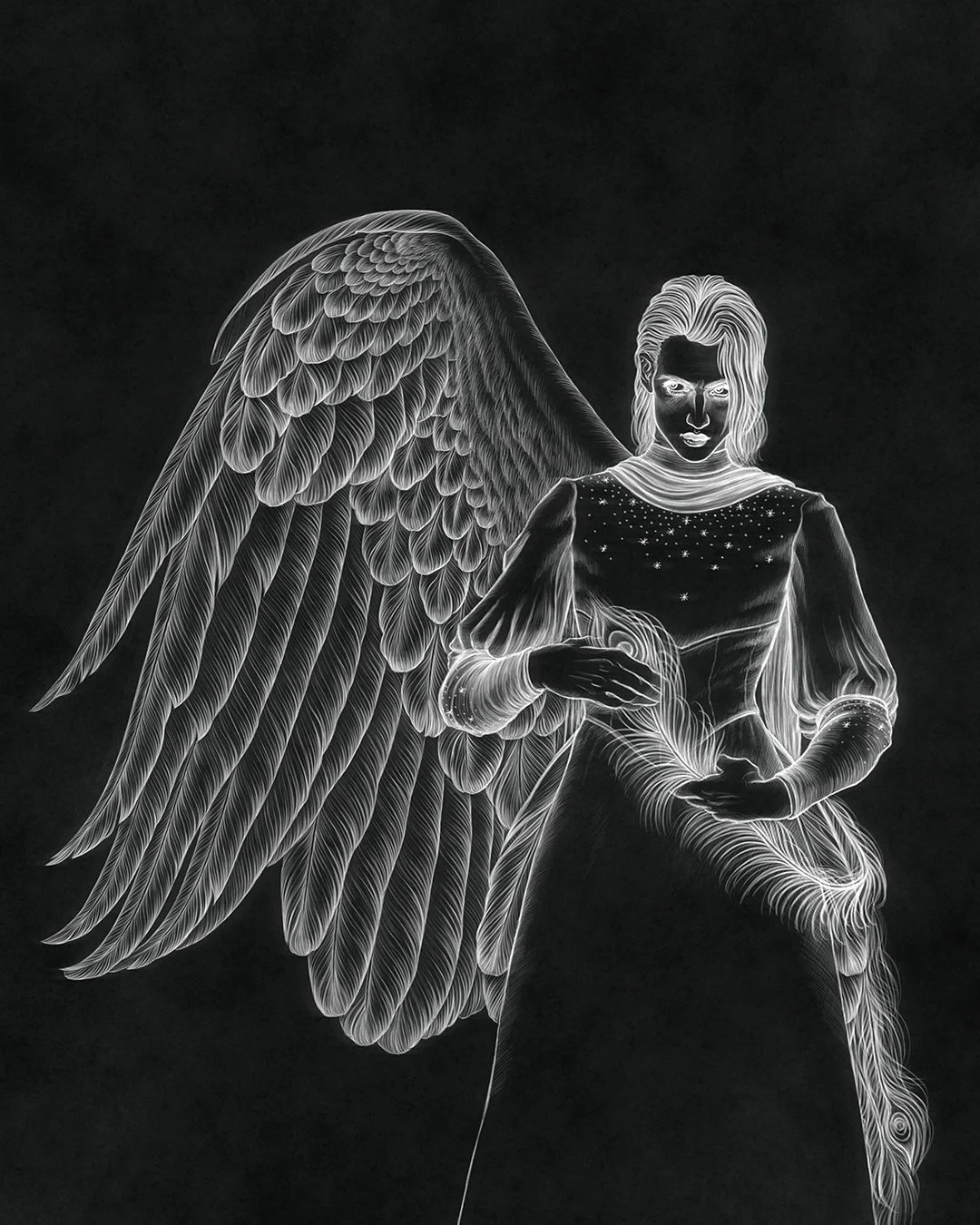 ANGELTOBER Day 1 &mdash; Immaculate 🪽

I chose this word just for this specific drawing of Lucifer 🥹 My immaculate Princess of Hell.

I had hoped that my proof copy of Wormwood&rsquo;s Fall would arrive in time for me to show you how this looks in 