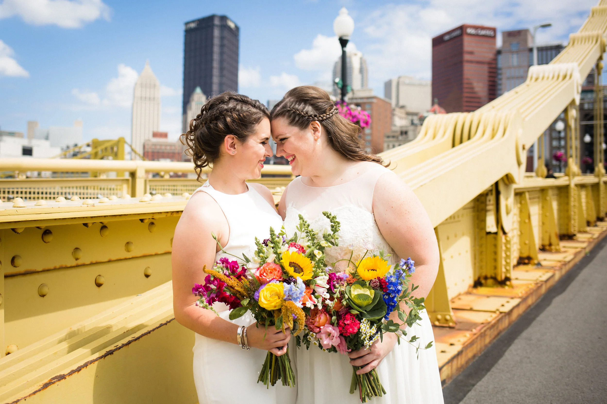 My guest, Erin, is the beautiful bride on the right. Her wife, Molly, is the beautiful bride on the left.