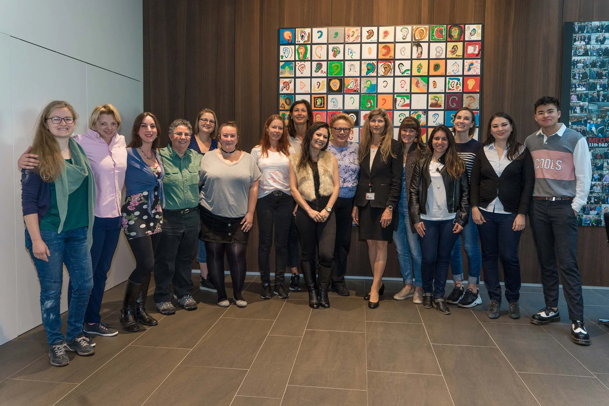 The other participants and I with Ingeborg Hochmair, the inventor of the modern cochlear implant. I’m right next to her, trying not to pee my pants with excitement.