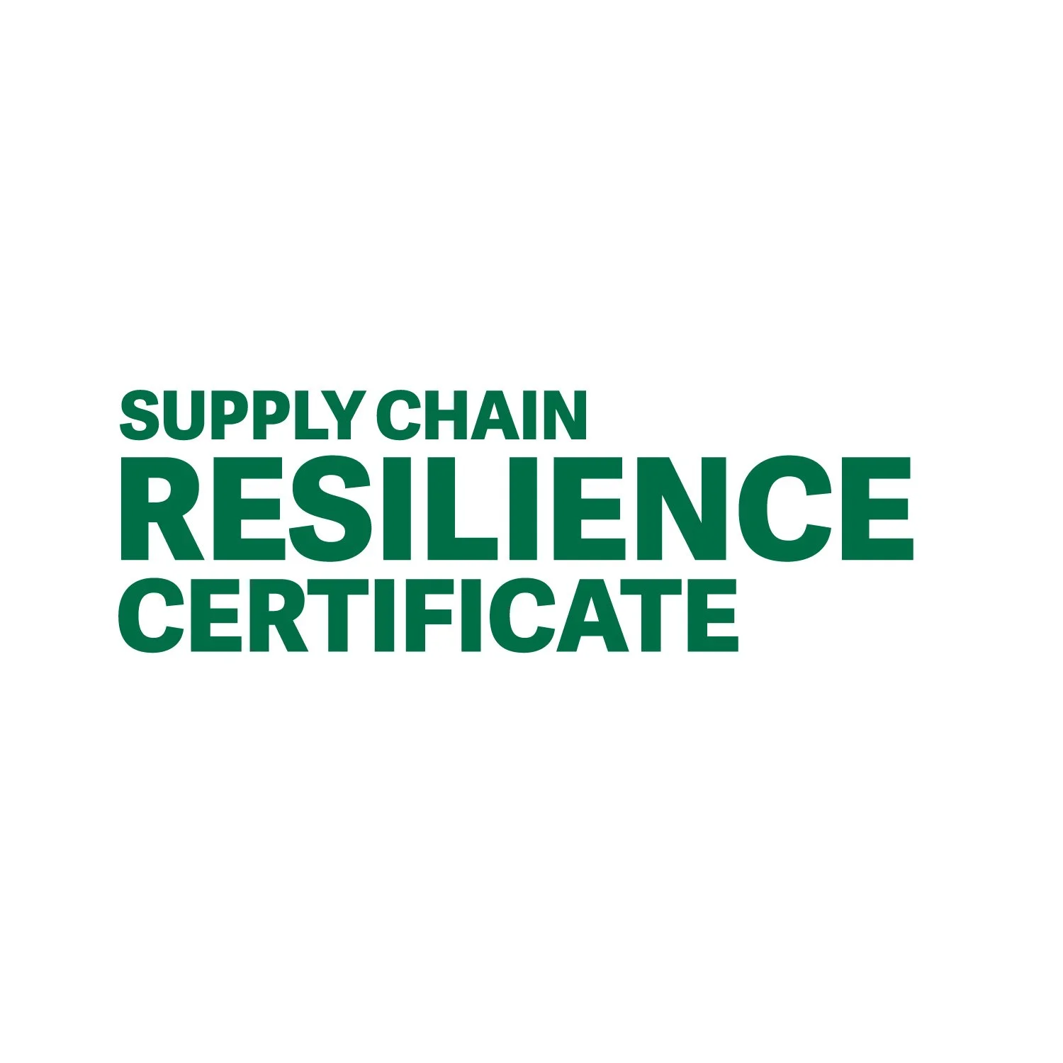 Supply Chain Resilience Certificate