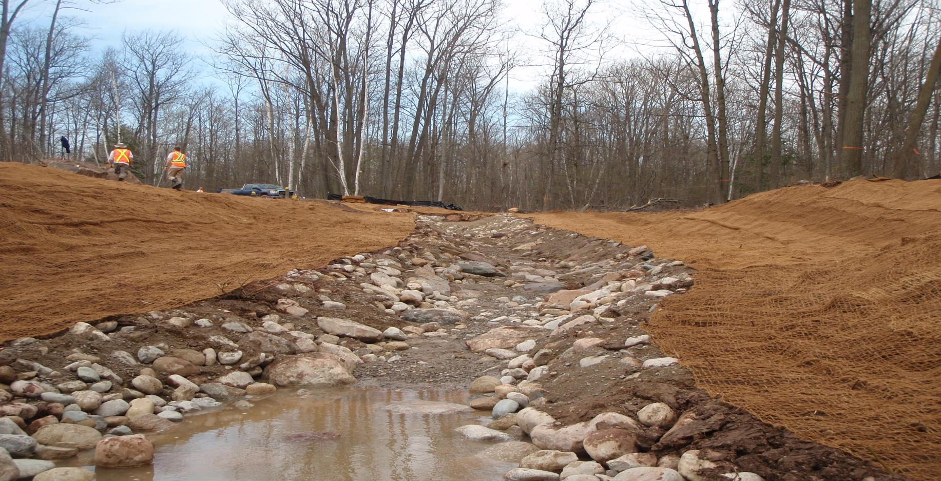 Example of the stream restoration process