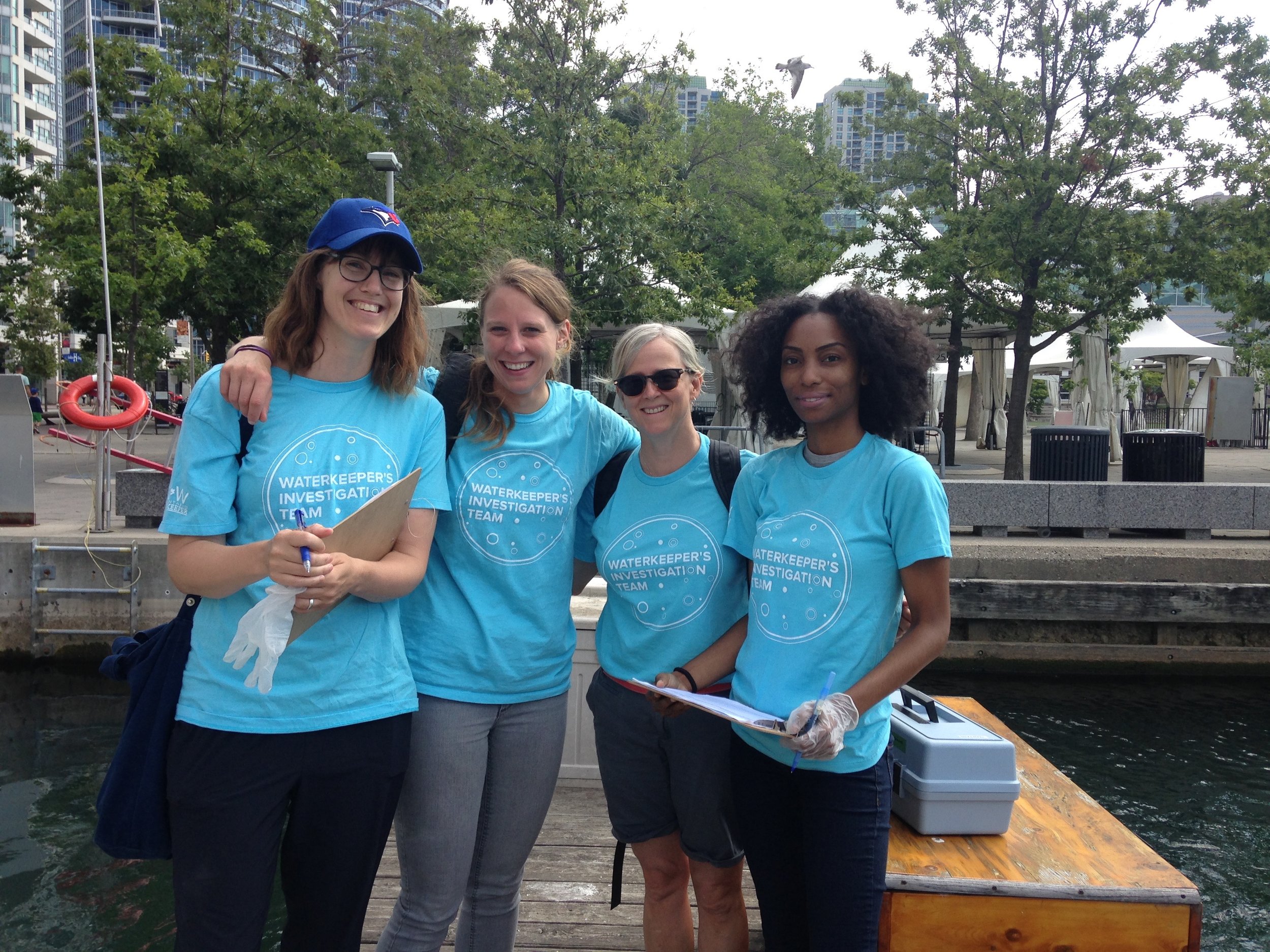 Volunteer Samplers - Toronto Harbour - August, 2017