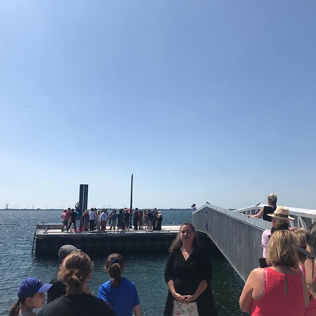 &ldquo;Now can we swim?!&rdquo; The kids beside me are yelling as the Gord Edgar Downie pier sign is unveiled for the first time. #swimdrinkfish