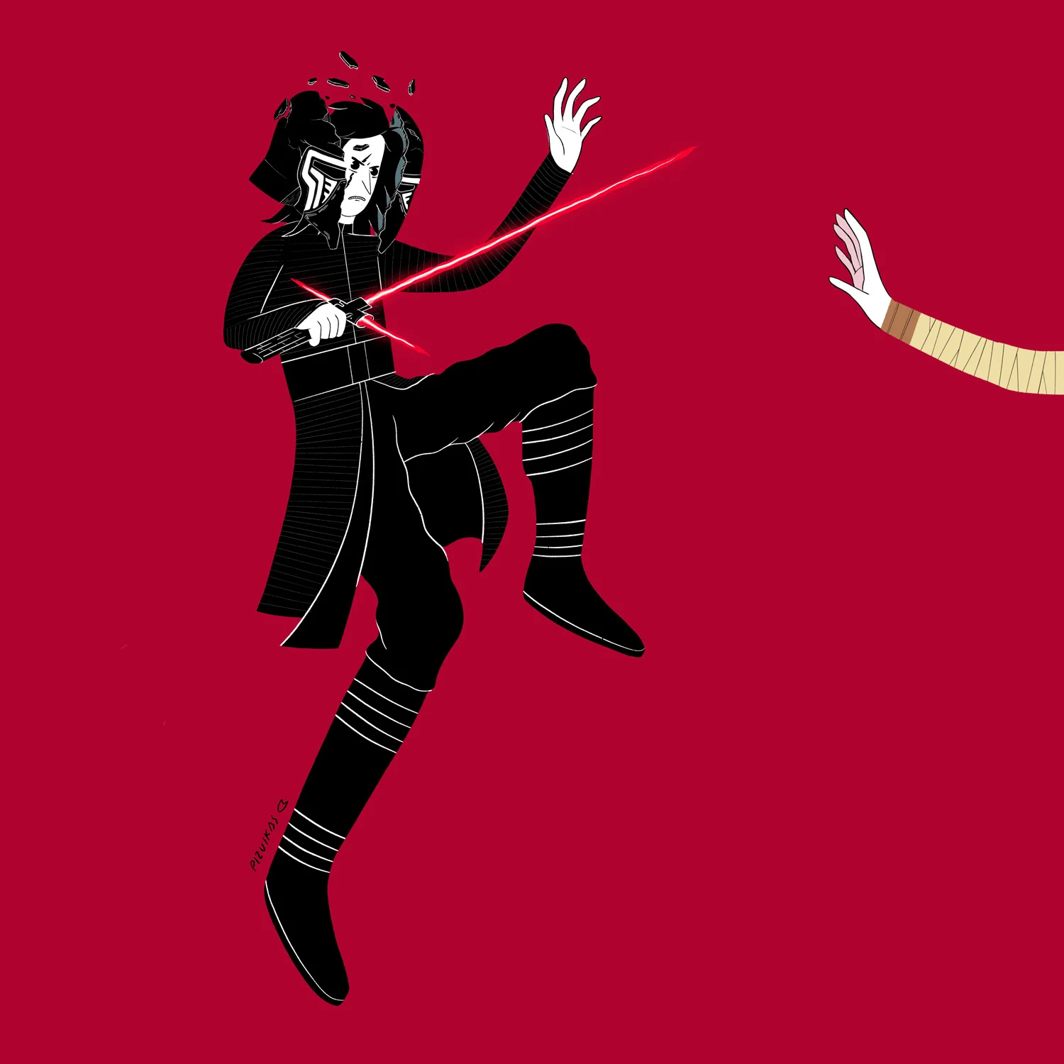 Kylo vs Rey.