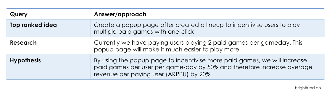 Minimum Viable Version