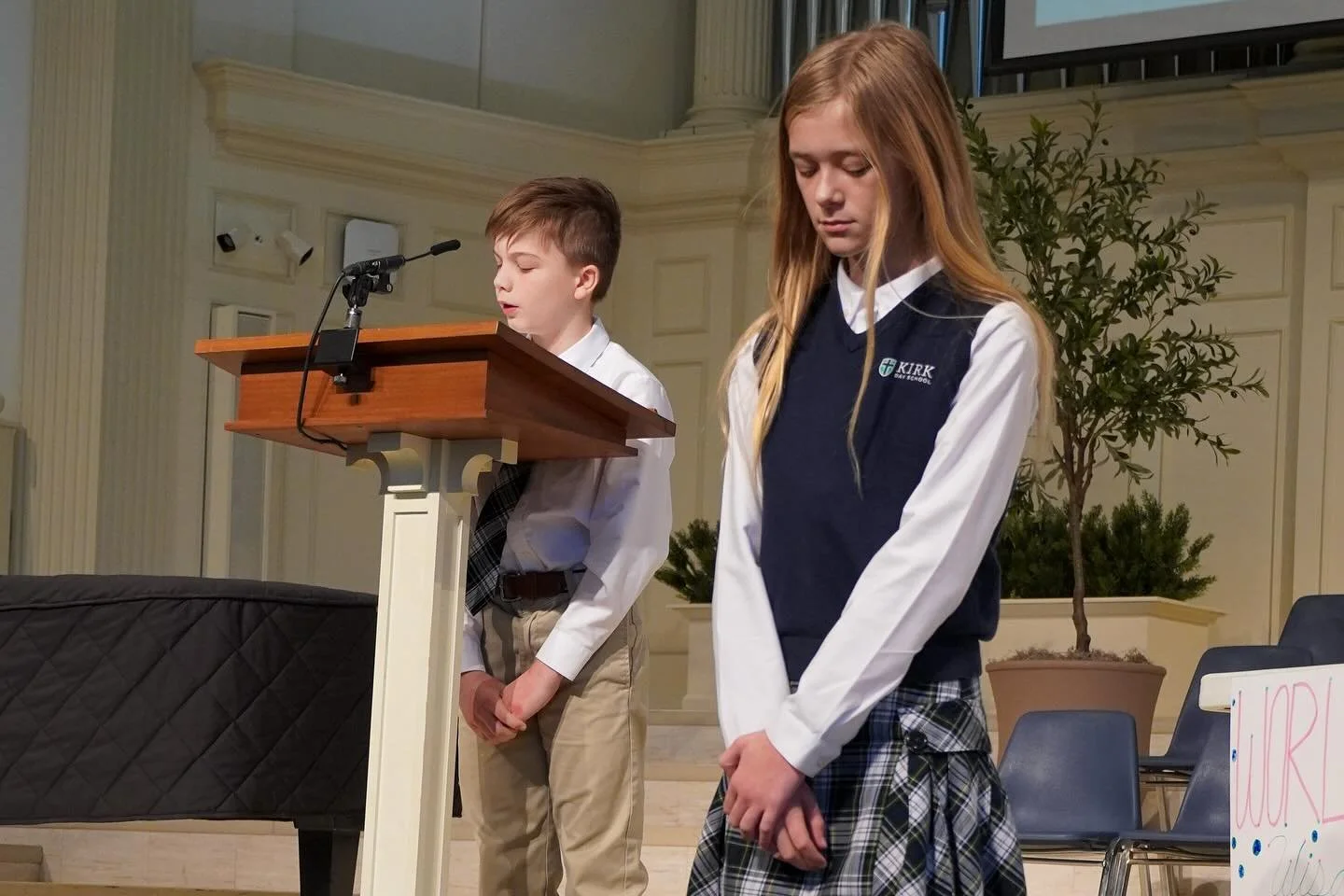 This morning, Mrs. Dare&rsquo;s 6th Grade class led our school chapel! They focused on this month&rsquo;s discipleship habit of wisdom seeking. Through a series of real-life situations, they showed the difference between what the world might encourag