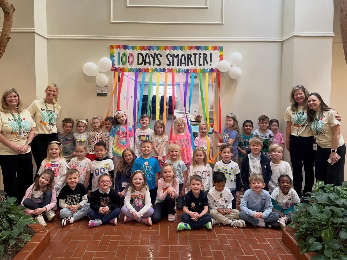 We celebrated the 100th Day of School in style!
Kindergarten shared their 100s collection projects with parents and students, while our 1st and 2nd graders dressed up as 100-year-olds for a day full of 100s activities!