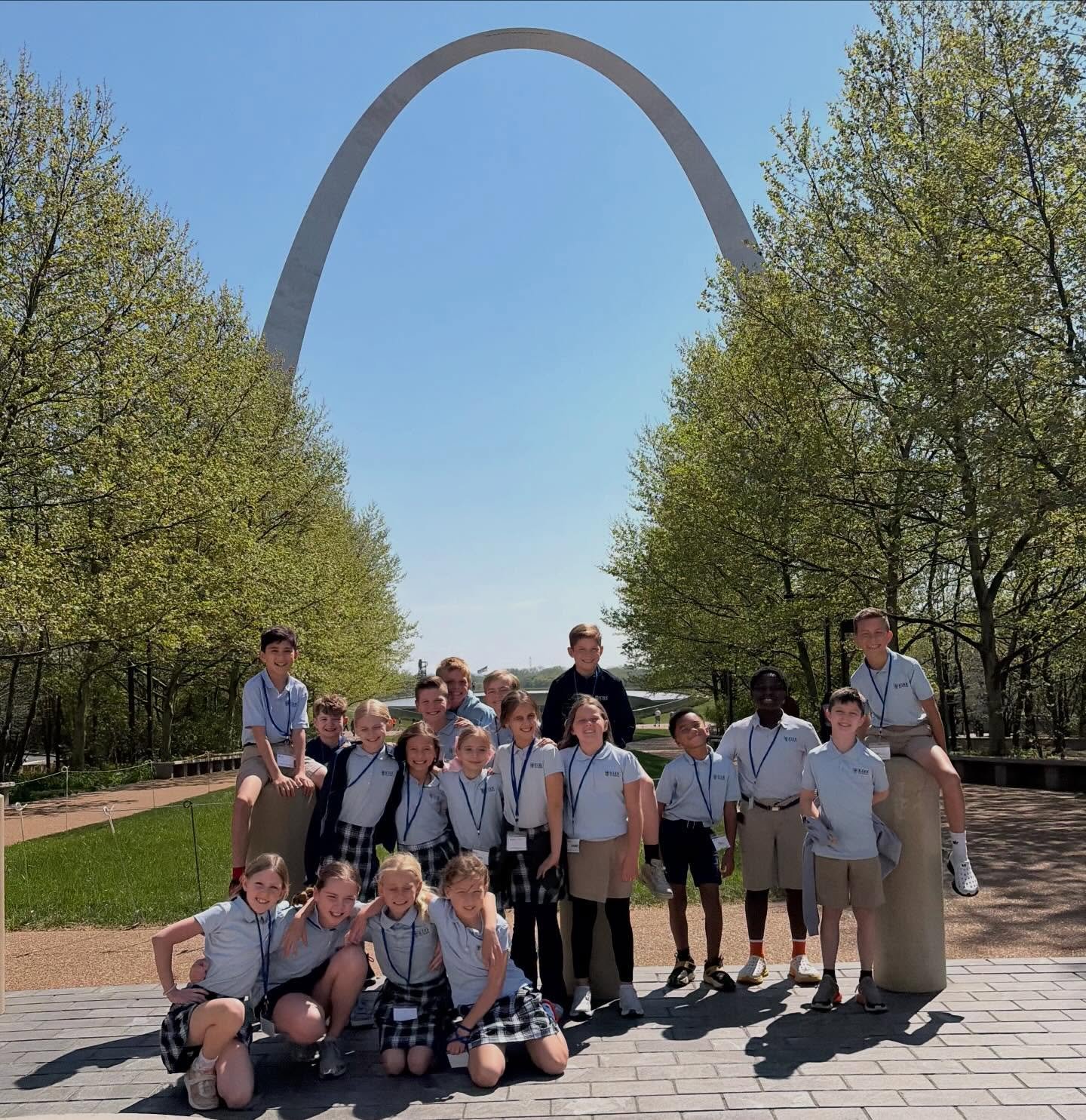 4th grade took their Missouri history studies beyond the classroom with a visit to the Gateway Arch and Old Courthouse! From exploring iconic landmarks to participating in a fun &ldquo;bubble gum trial,&rdquo; students brought history to life in a wh