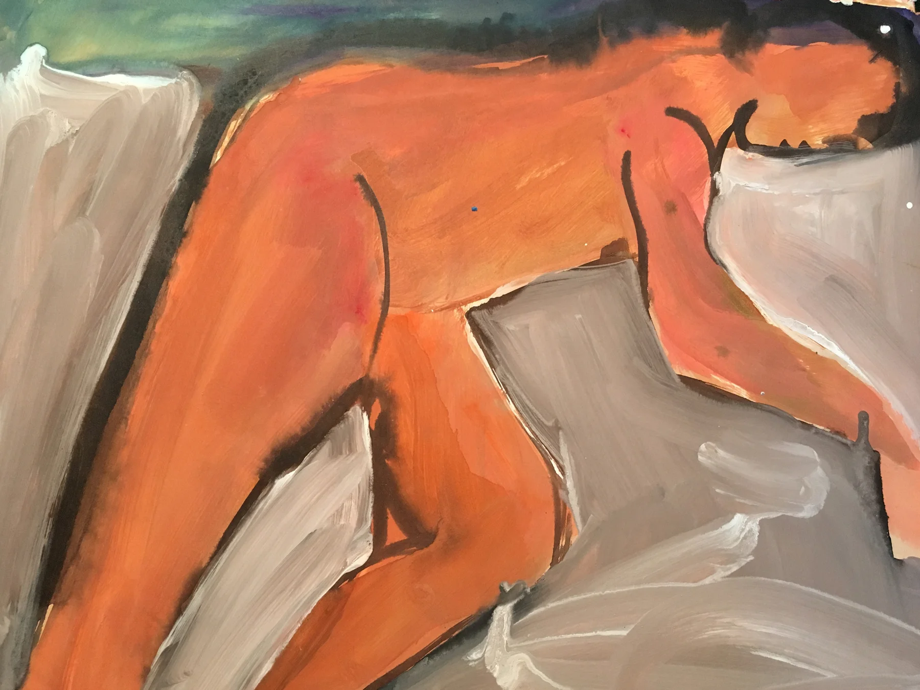 Untitled (from Journal), 1972-73. Tempera on paper, 14 x 17 in. (35.6 x 43 cm.)