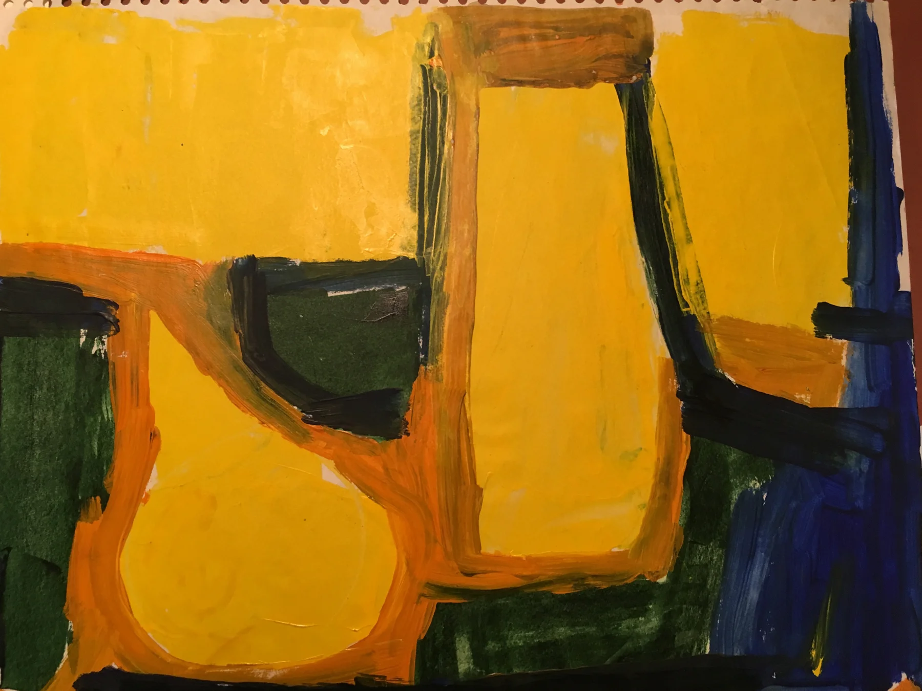 Untitled (from Journal), 1972. Acrylic on paper, 14 x 17 in. (35.6 x 43 cm.)