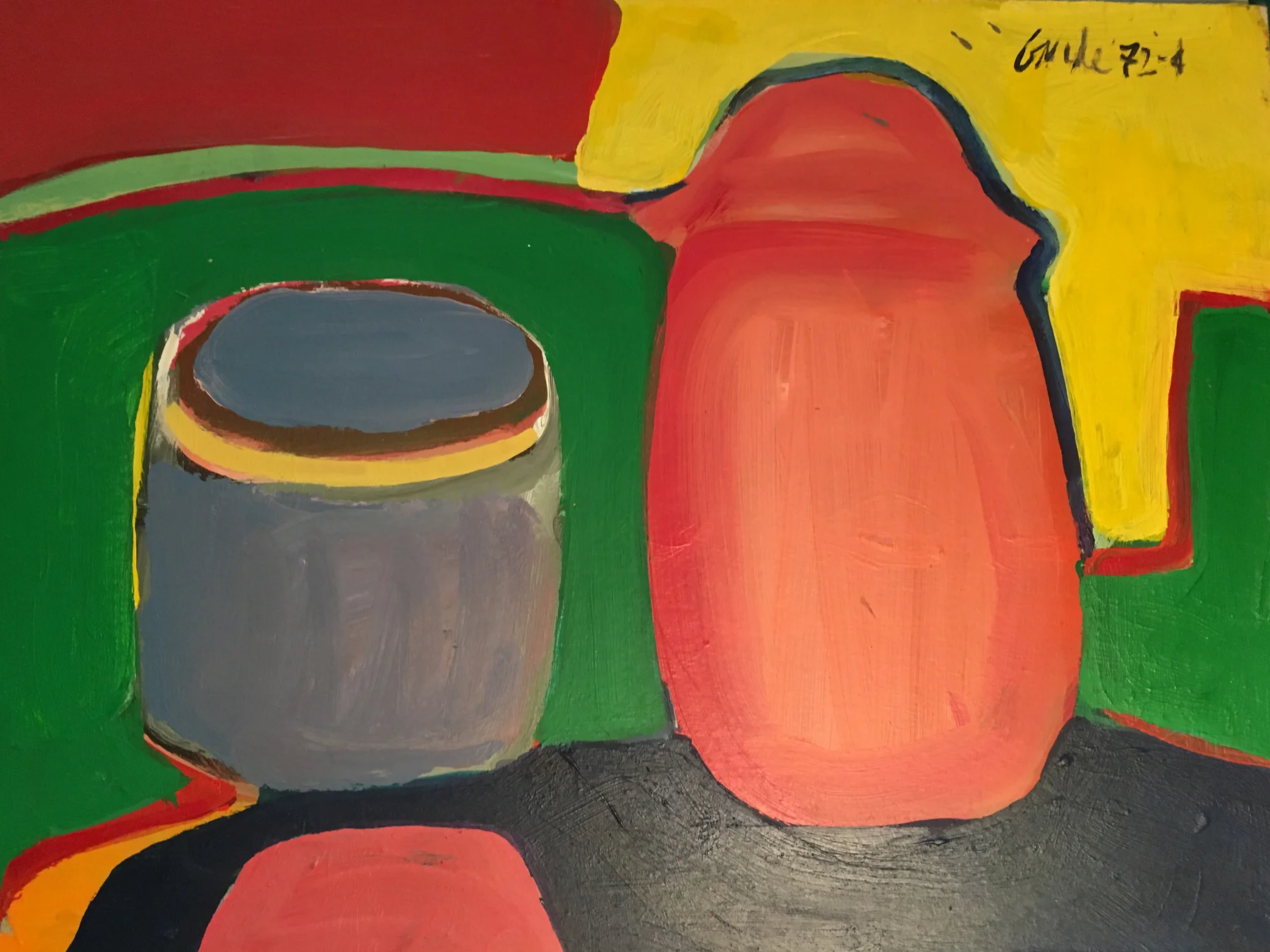 Untitled (from Journal), 1972-74. Acrylic on paper, 14 x 17 in. (35.6 x 43 cm.)