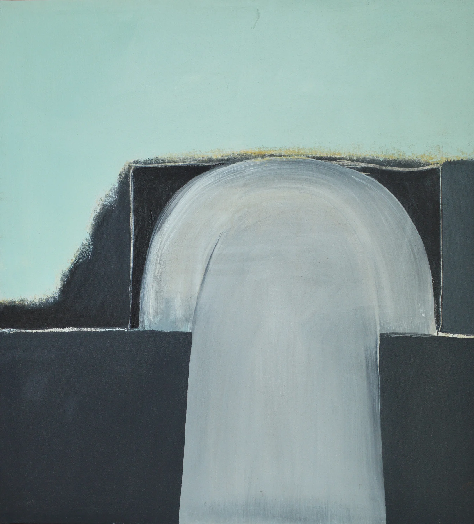Geometric Kimono, 2000. Acrylic on Canvas, 34 x 30 in. ( 86 x 76 cm.)