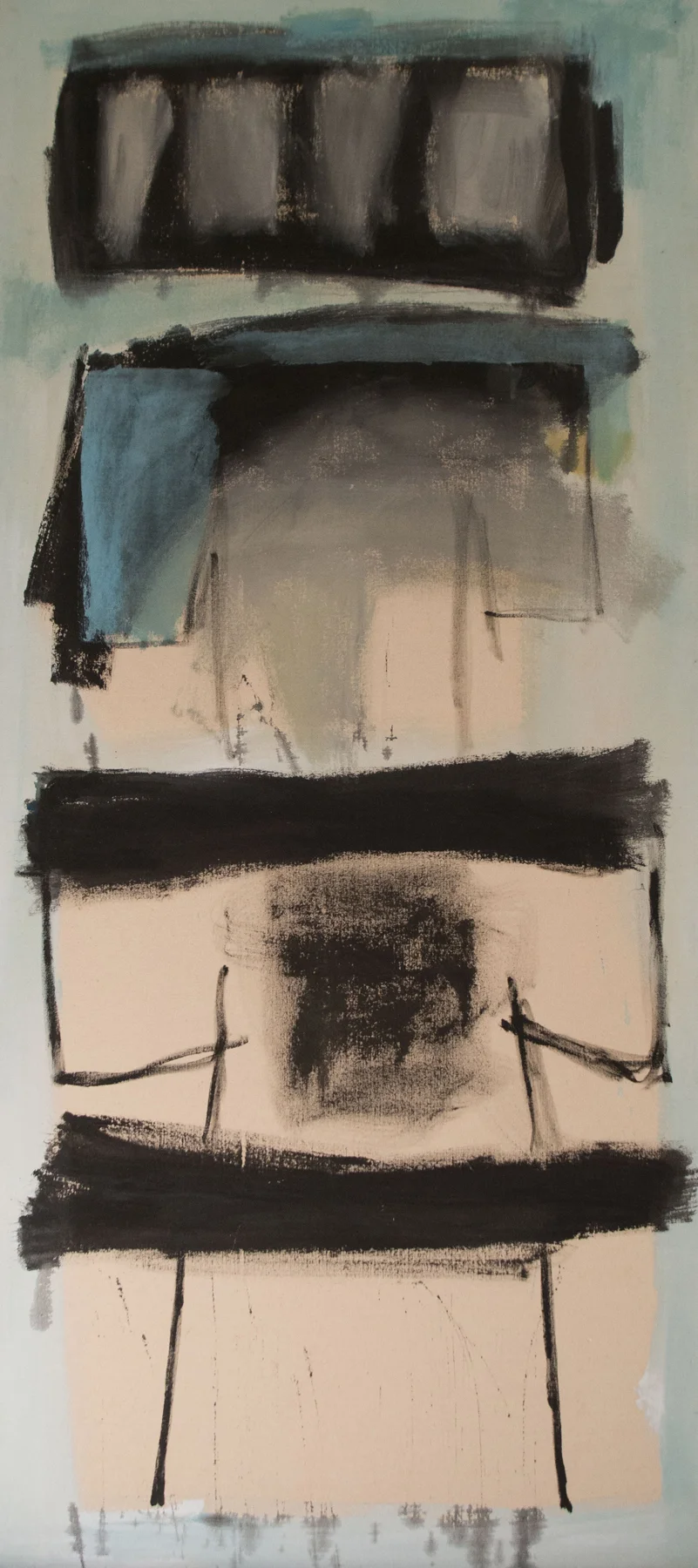 Kimono With History, 1997. Acrylic on canvas, 54 X 45 in. ( 137 x 114 cm.)