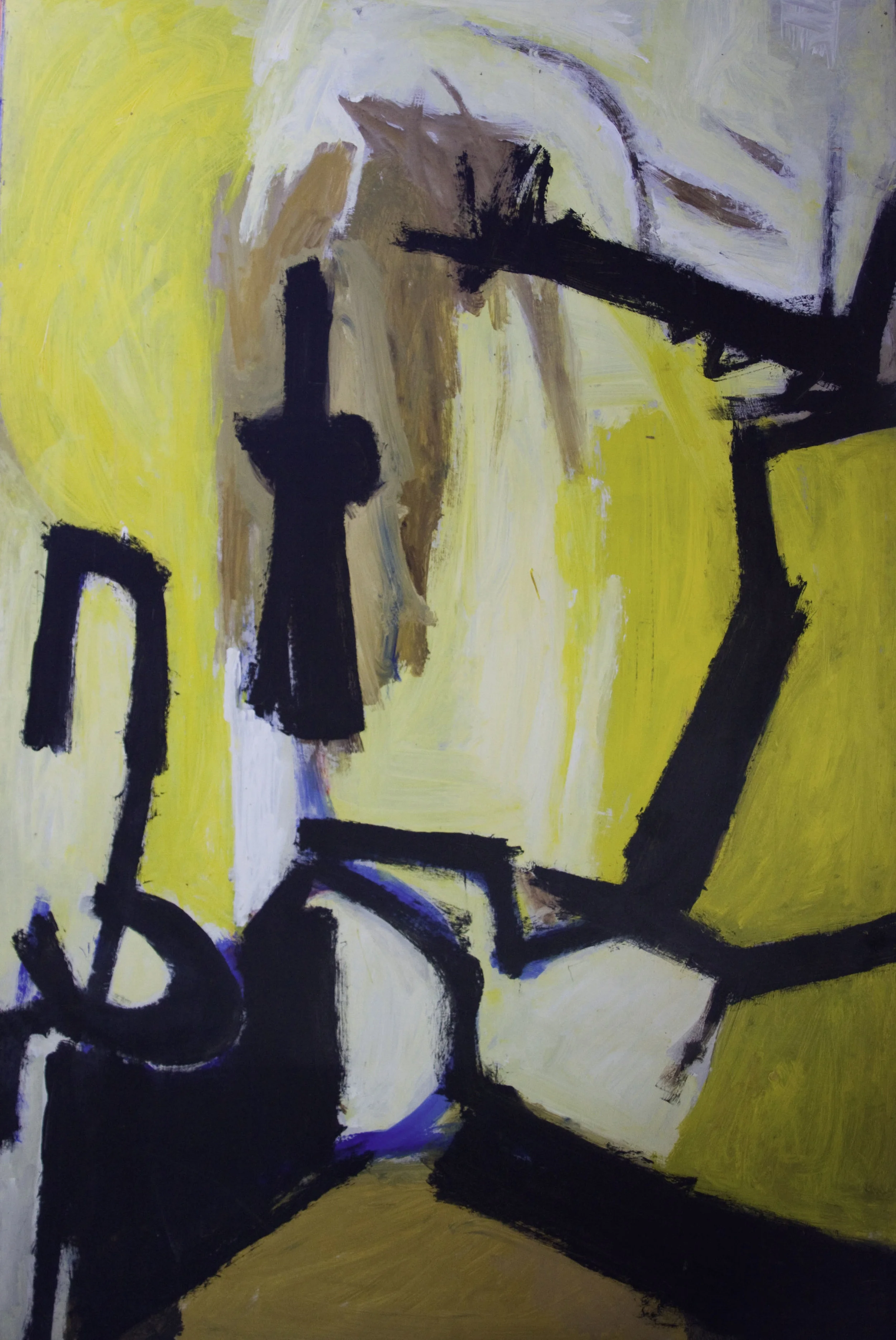 Standing , 1973. Oil on hardboard (masonite), 72 x 48 in. (183 x 122 cm.), Private Collection