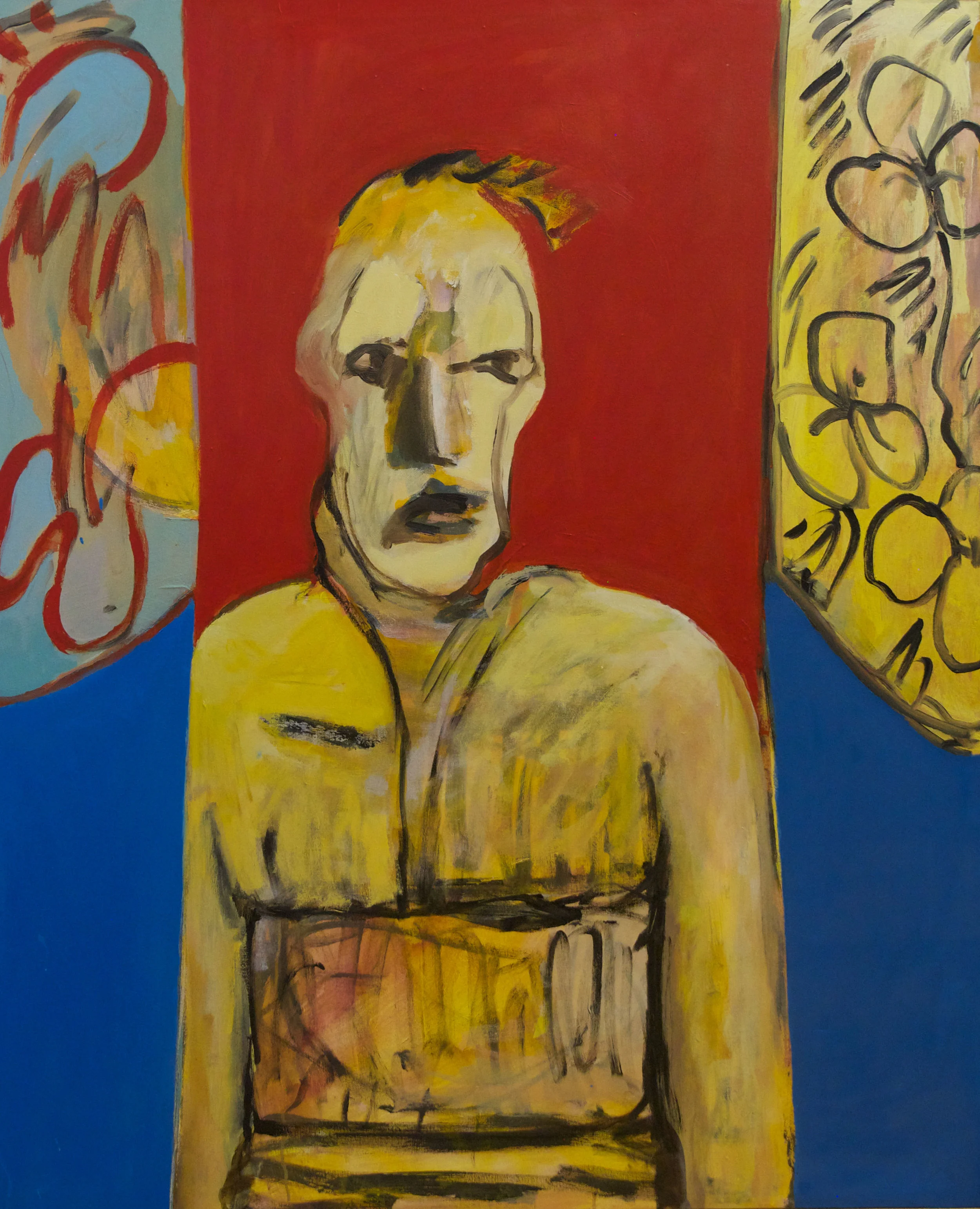 Samurai Kimono , 1997. Acrylic on canvas, 56 x 45 in (142 x 114 cm.). Collection of The University of Wyoming Art Museum
