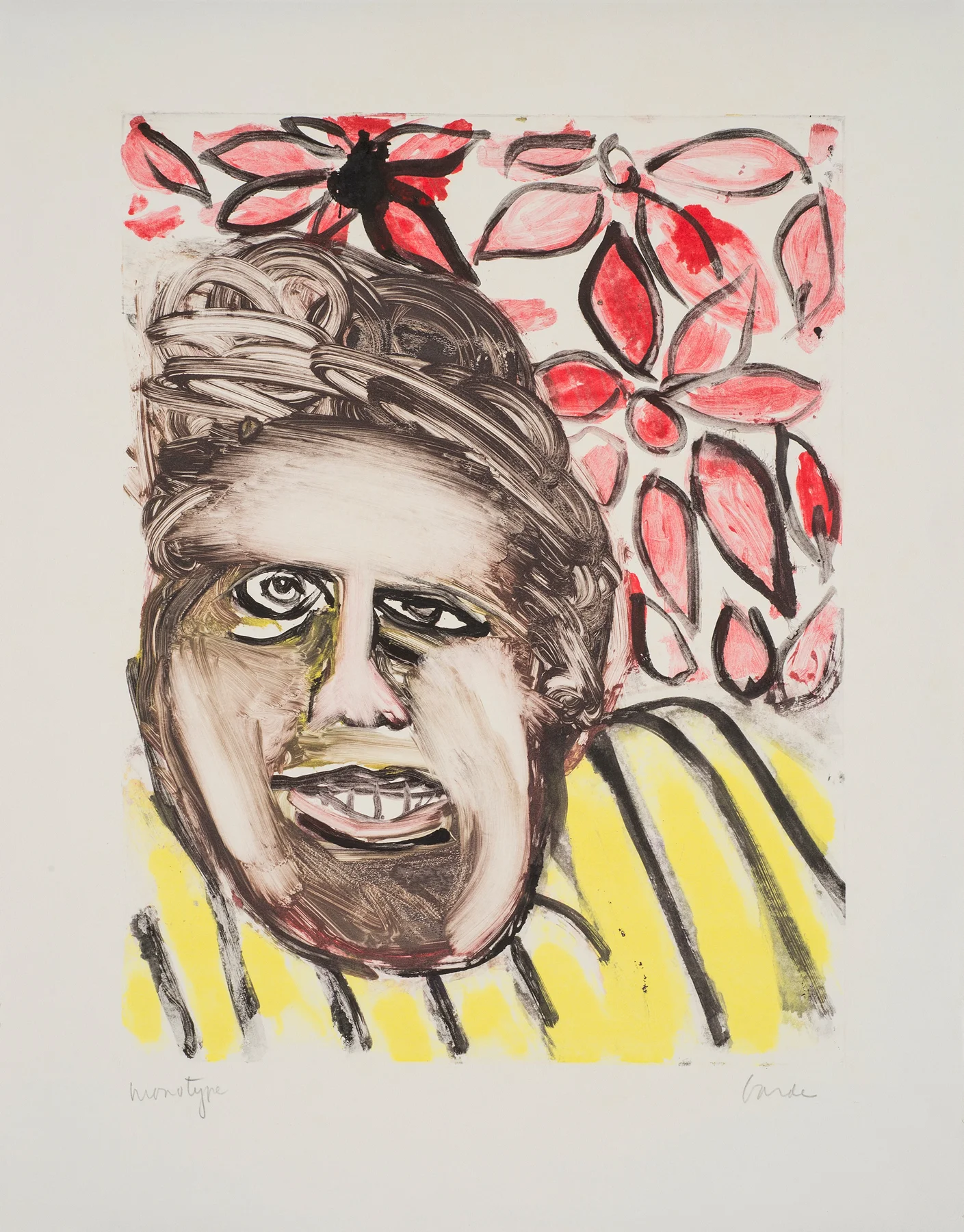 Untitled , 1989. Monotype on paper, 21 x 16 in. (53 x 40 cm.)