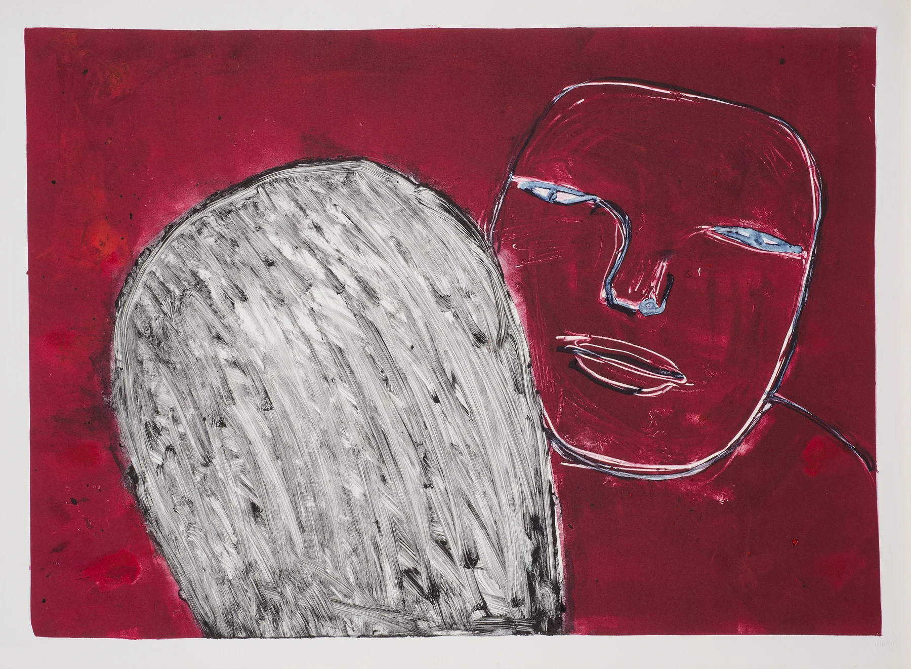 Untitled , ca. 1987. Monotype on paper, 13.5 x 19 in. (34 x 48 cm.)